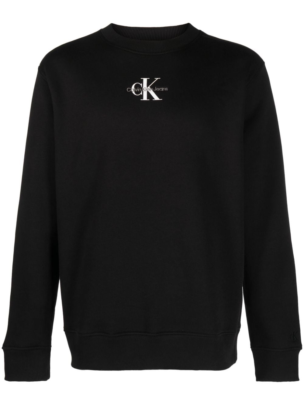 Calvin Klein Jeans logo-print crew-neck sweatshirt - Black von Calvin Klein Jeans