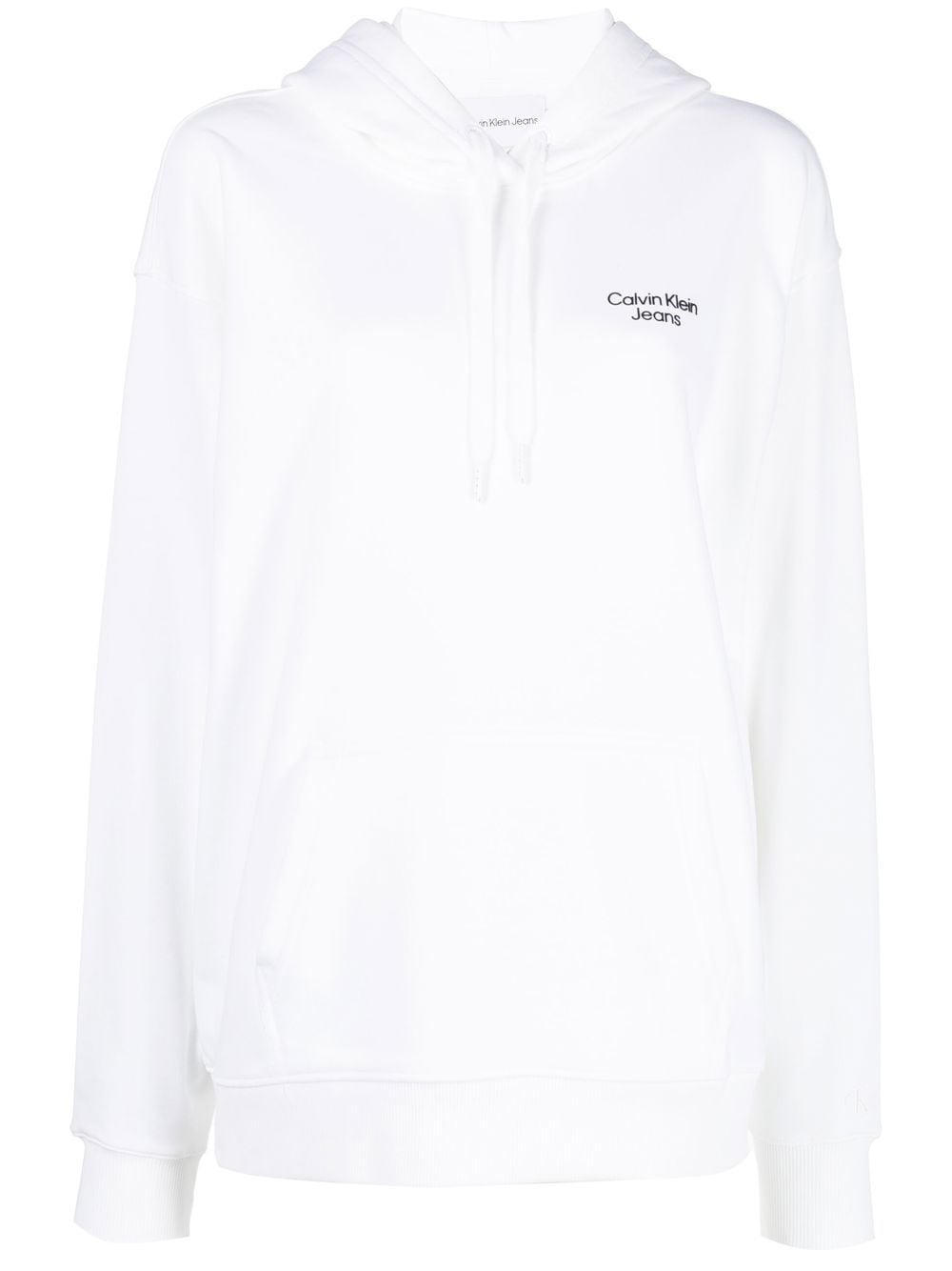 Calvin Klein Jeans logo-print hoodie - White von Calvin Klein Jeans