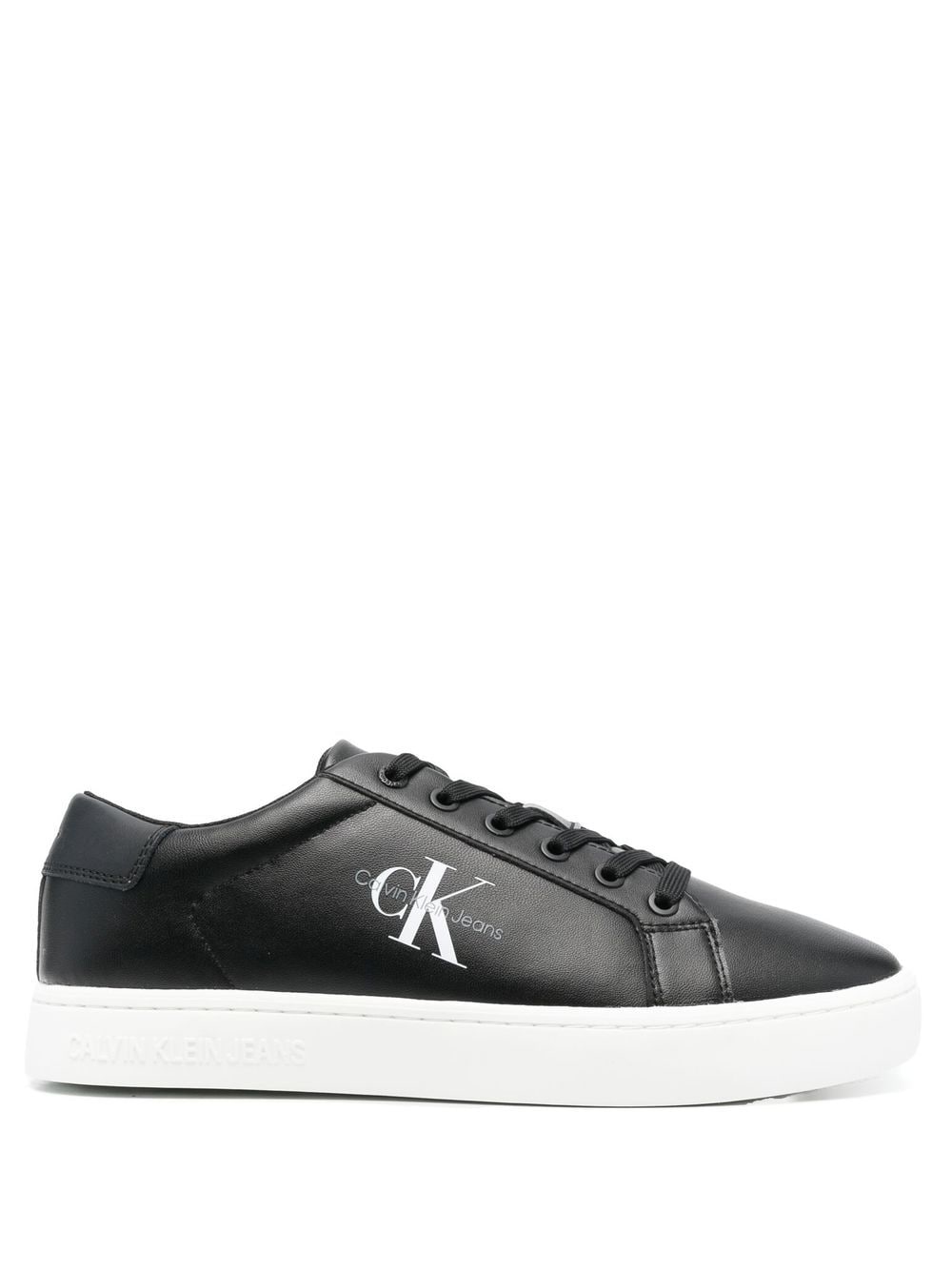 Calvin Klein Jeans low-top leather sneakers - Black von Calvin Klein Jeans