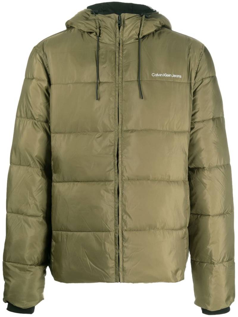 Calvin Klein Jeans padded zip-up jacket - Green von Calvin Klein Jeans