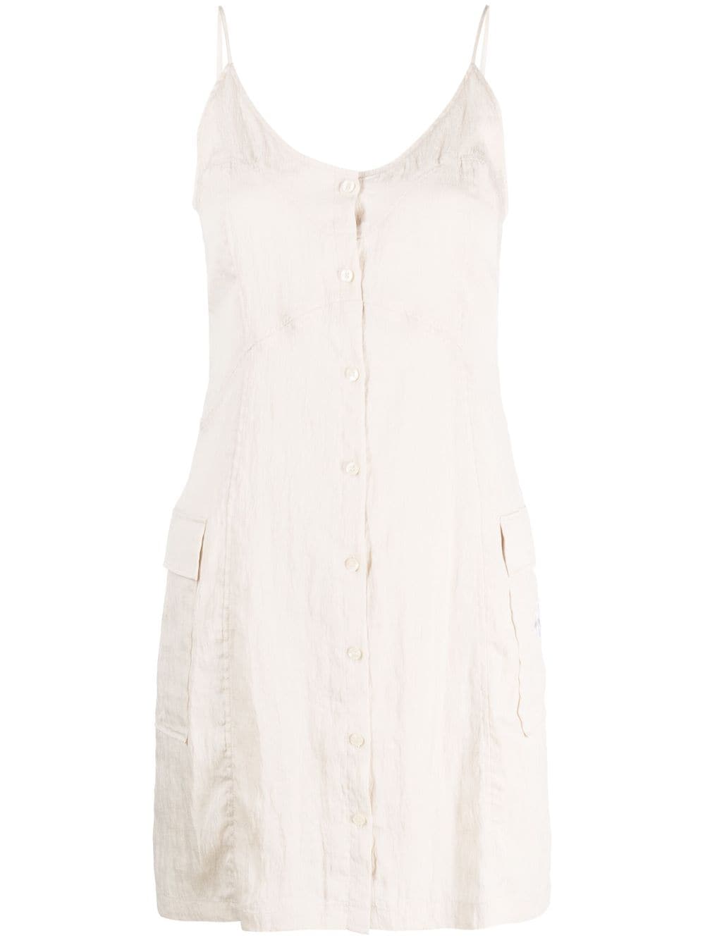 Calvin Klein Jeans sleeveless button-up mini dress - Neutrals von Calvin Klein Jeans