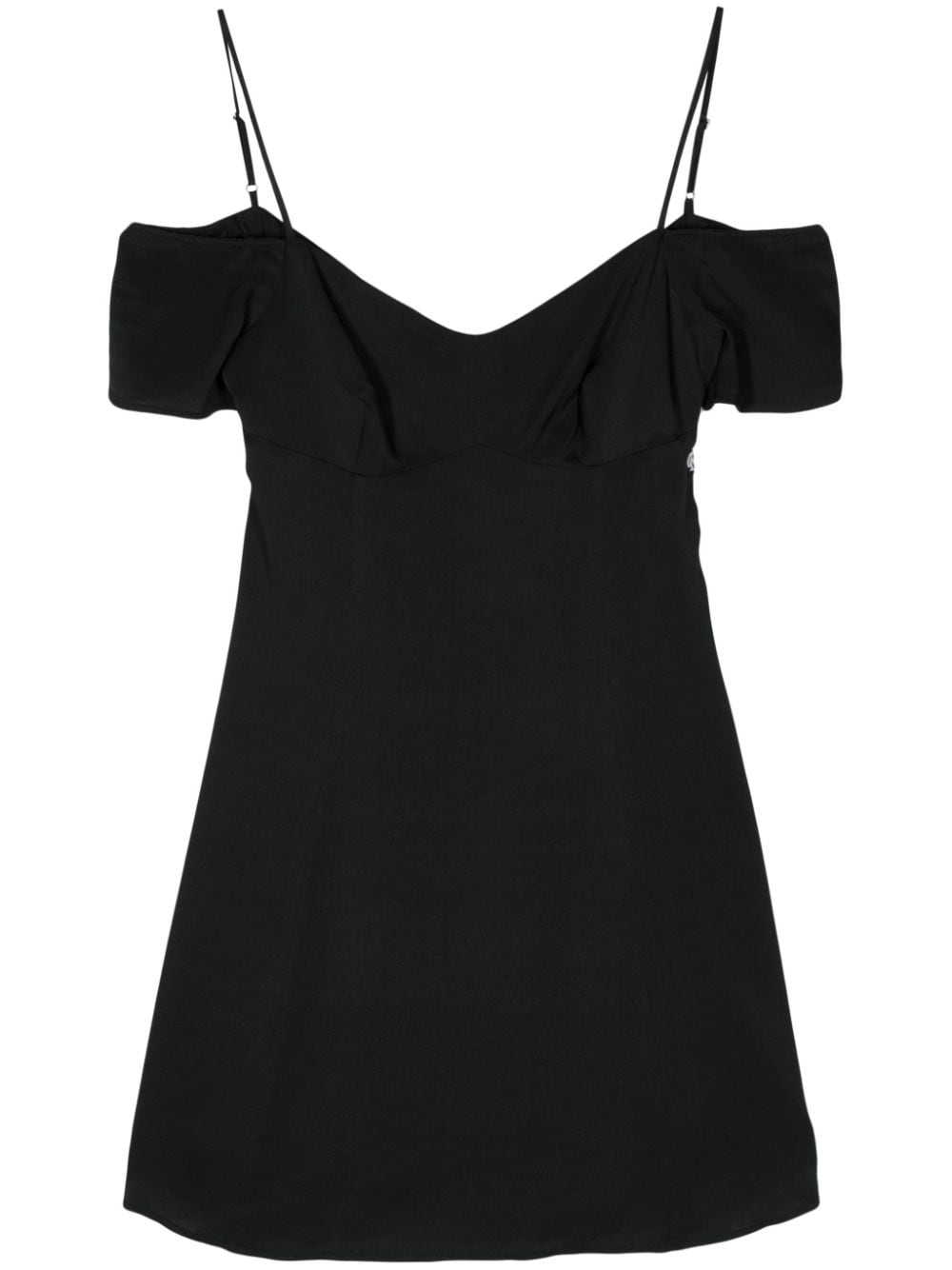 Calvin Klein Jeans wide-neck flared minidress - Black von Calvin Klein Jeans