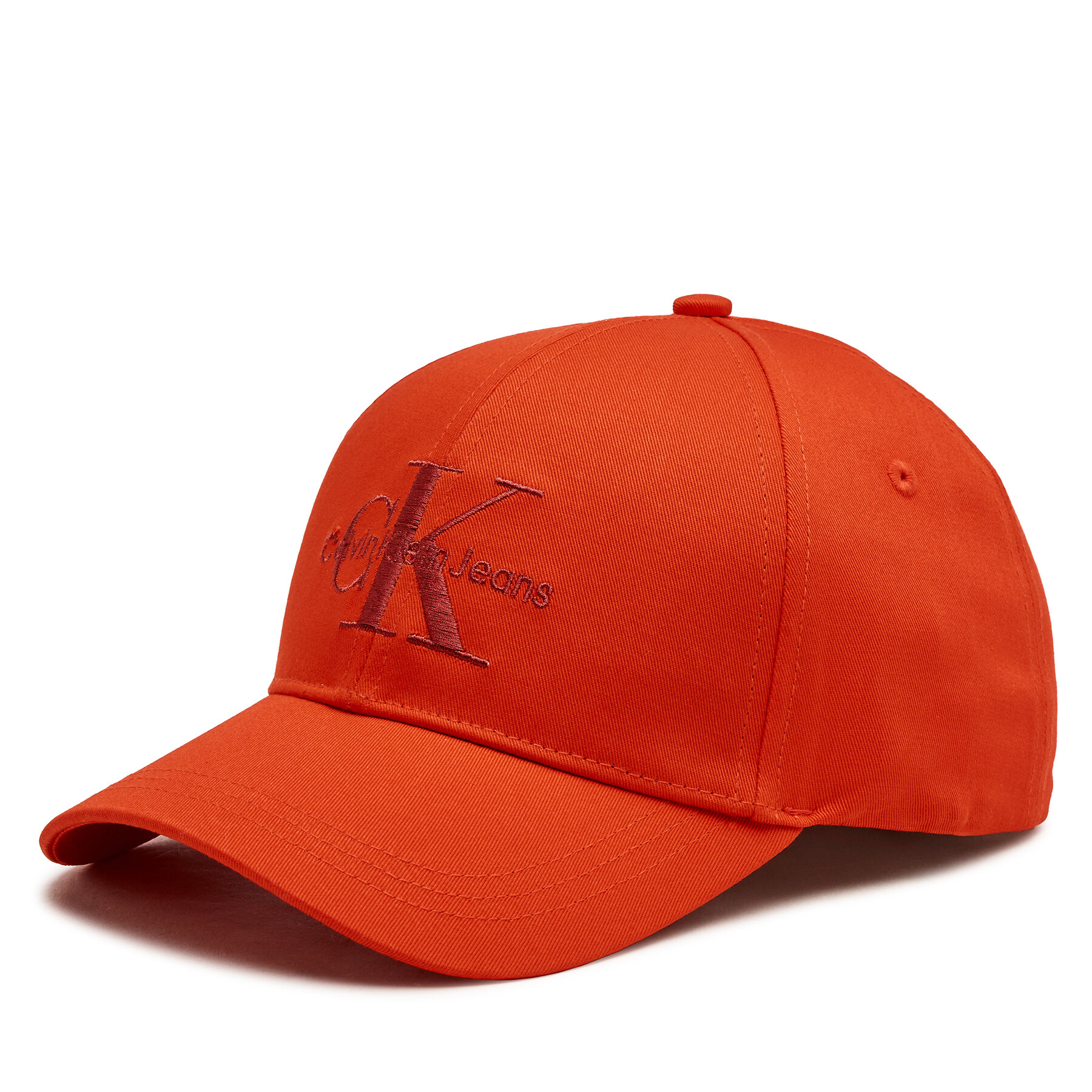 Cap Calvin Klein Jeans Monogram Cap K60K610280 Fiery Red XA7 von Calvin Klein Jeans