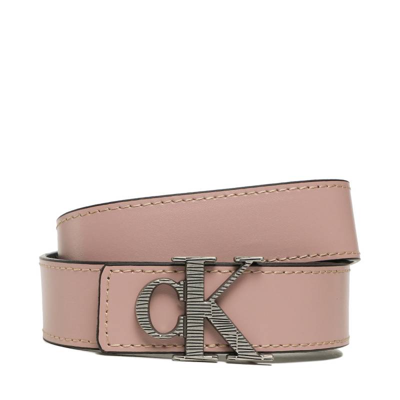Damengürtel Calvin Klein Jeans Mono Hardware Leather Belt 30mm K60K610364 TQU von Calvin Klein Jeans