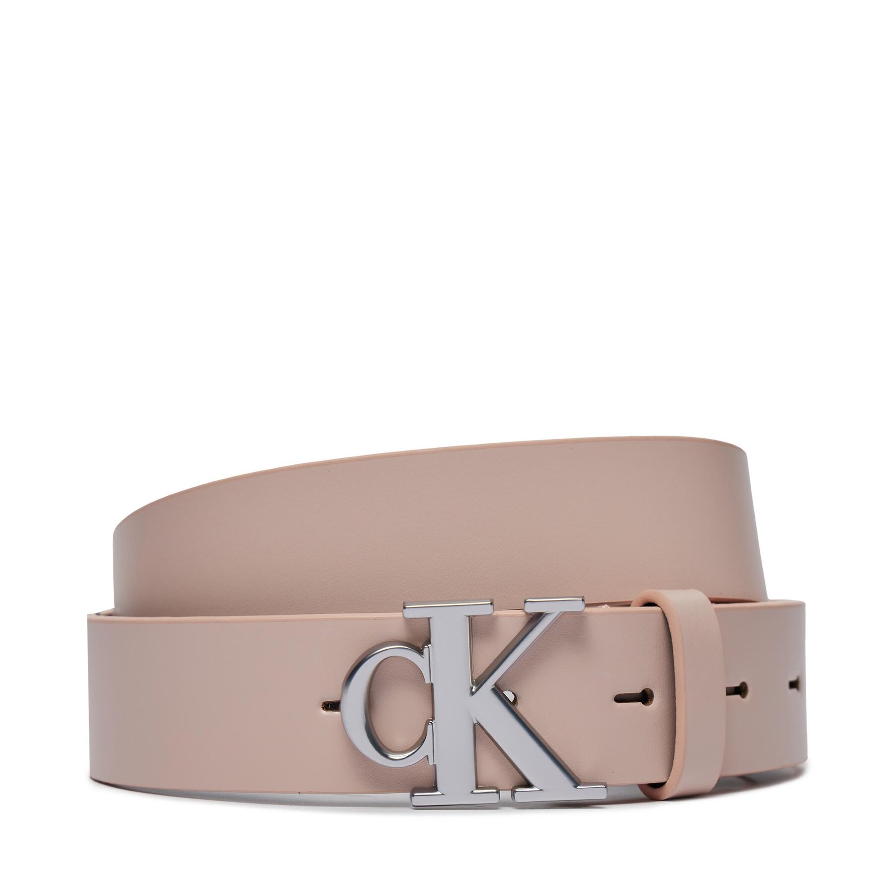 Damengürtel Calvin Klein Jeans Round Mono Pl Lthr Belt 30Mm K60K611490 Pale Conch TFT von Calvin Klein Jeans