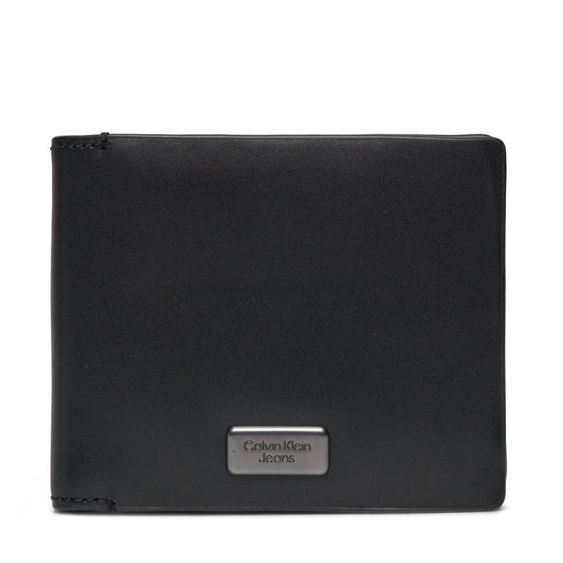 Große Herren Geldbörse Calvin Klein Jeans Inst Plaque Bifold K50K511451 Black BEH von Calvin Klein Jeans