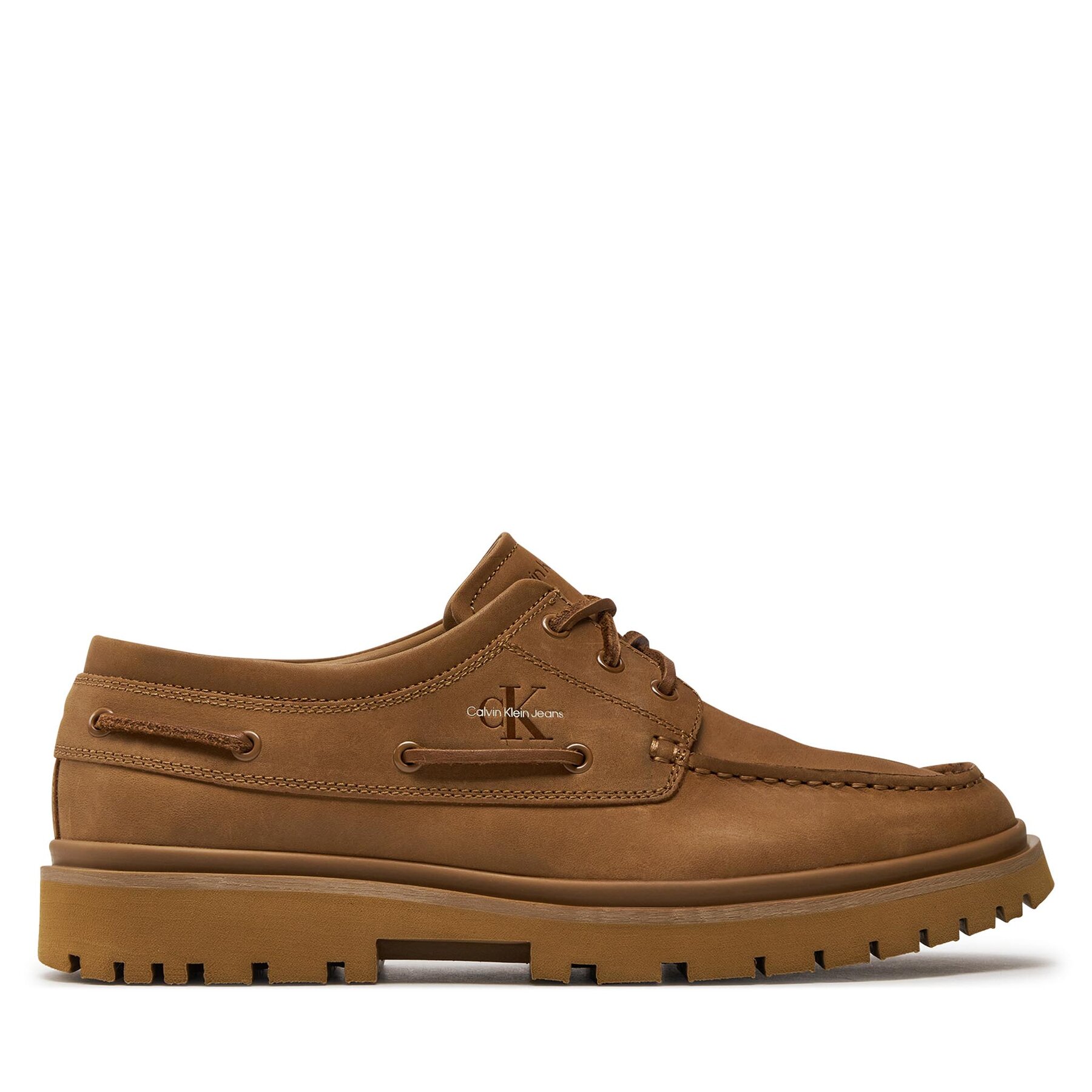 Halbschuhe Calvin Klein Jeans Hybrid Boat Shoe Slipon Lh Btw YM0YM00937 Triple Tobacco Brown GWB von Calvin Klein Jeans