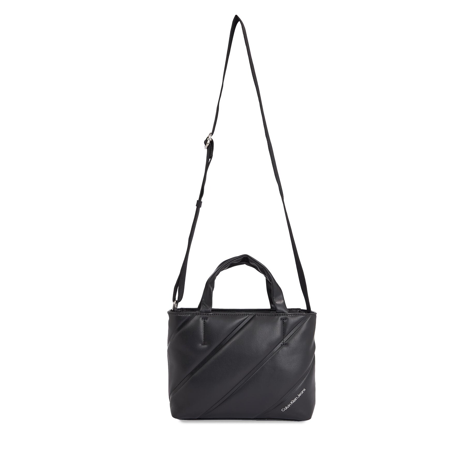 Handtasche Calvin Klein Jeans Quilted Micro Ew Tote22 K60K611957 Black BEH von Calvin Klein Jeans