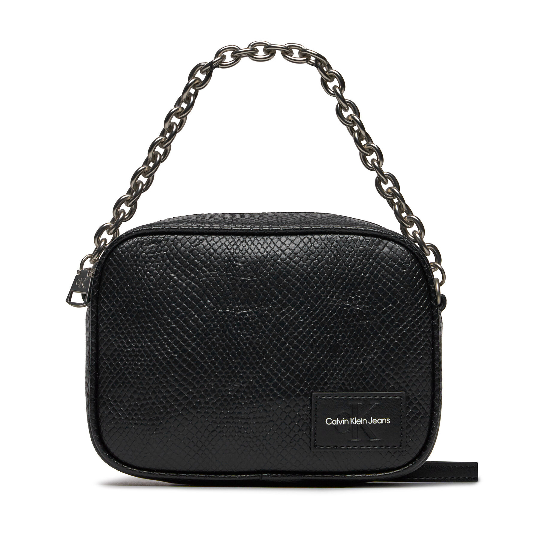 Handtasche Calvin Klein Jeans Sculpted Camerabag18 Snake K60K611518 Black BEH von Calvin Klein Jeans