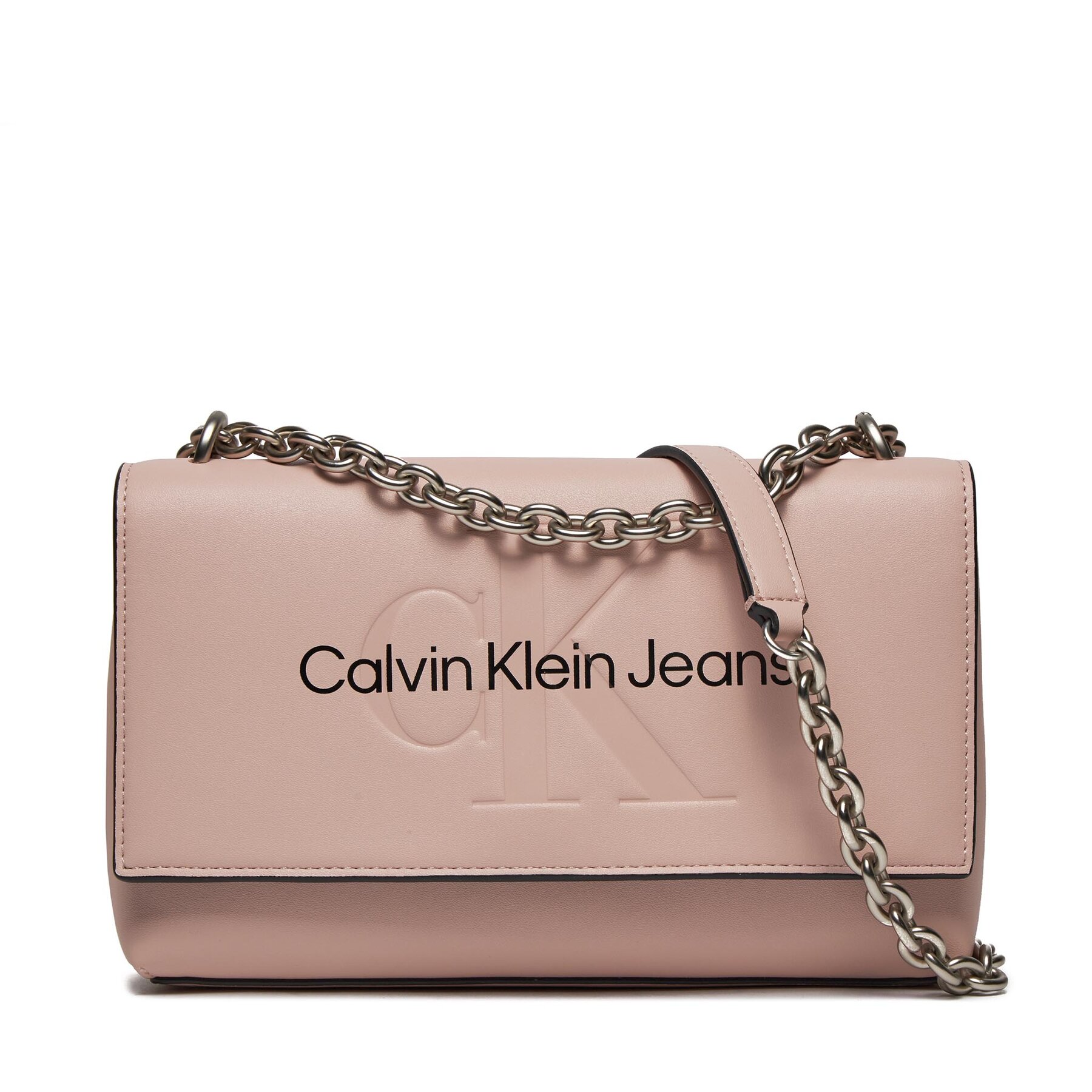 Handtasche Calvin Klein Jeans Sculpted Ew Flap Conv25 Mono K60K611866 Pale Conch TFT von Calvin Klein Jeans