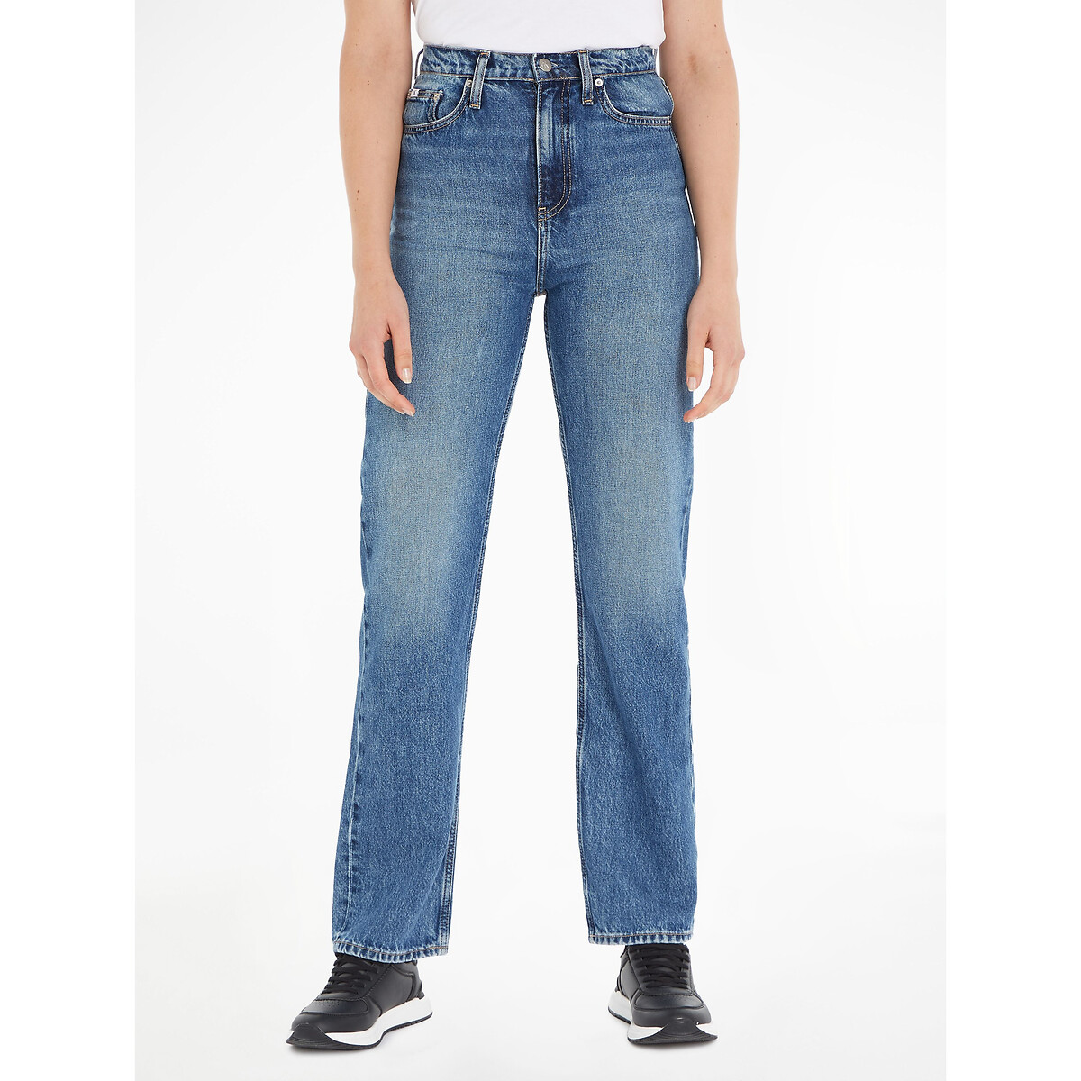 High-Waist-Jeans, gerade Form von Calvin Klein Jeans