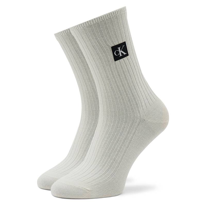 Hohe Damensocken Calvin Klein Jeans 701219977 White 002 von Calvin Klein Jeans