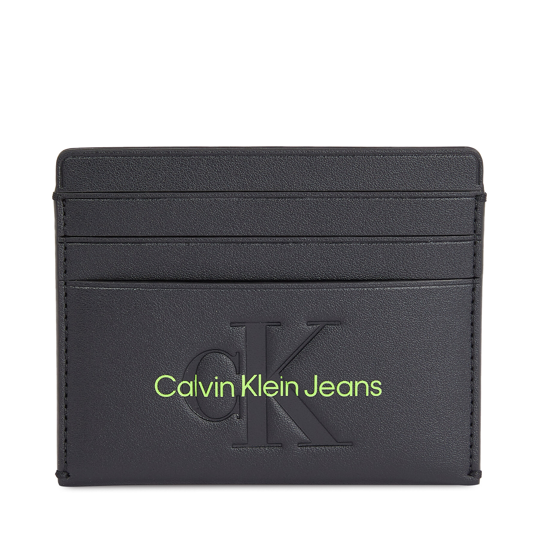 Kreditkartenetui Calvin Klein Jeans Sculpted Cardcase 6Cc Mono K60K611987 Black/Dark Juniper 0GX von Calvin Klein Jeans