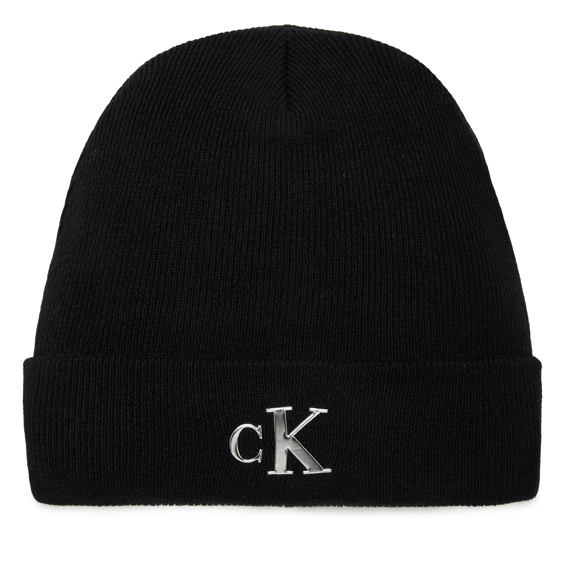 Mütze Calvin Klein Jeans Minimal Monogram Beanie K60K611542 Black BEH von Calvin Klein Jeans