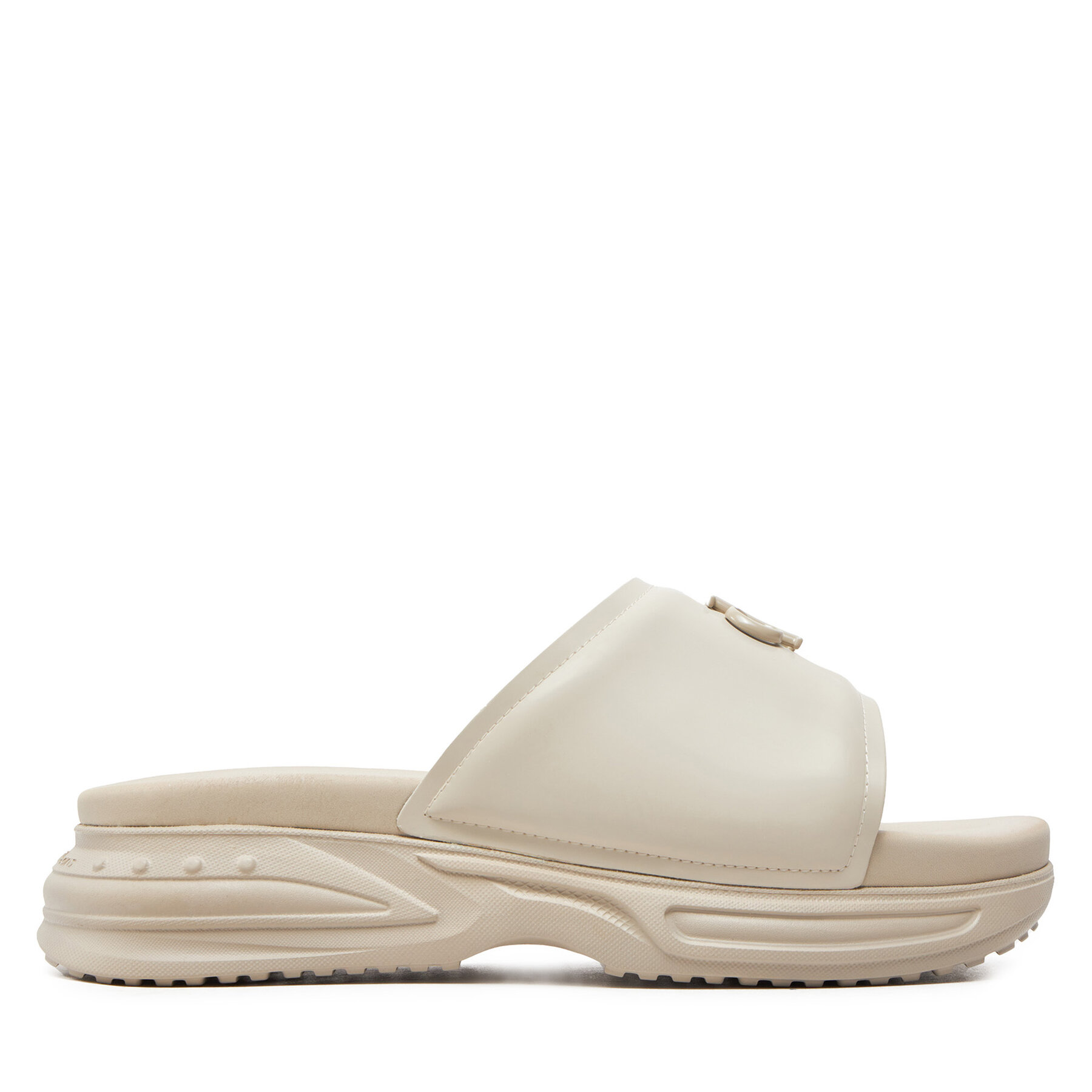 Pantoletten Calvin Klein Jeans Chunky Comf Slide Mtr YW0YW01506 Écru von Calvin Klein Jeans