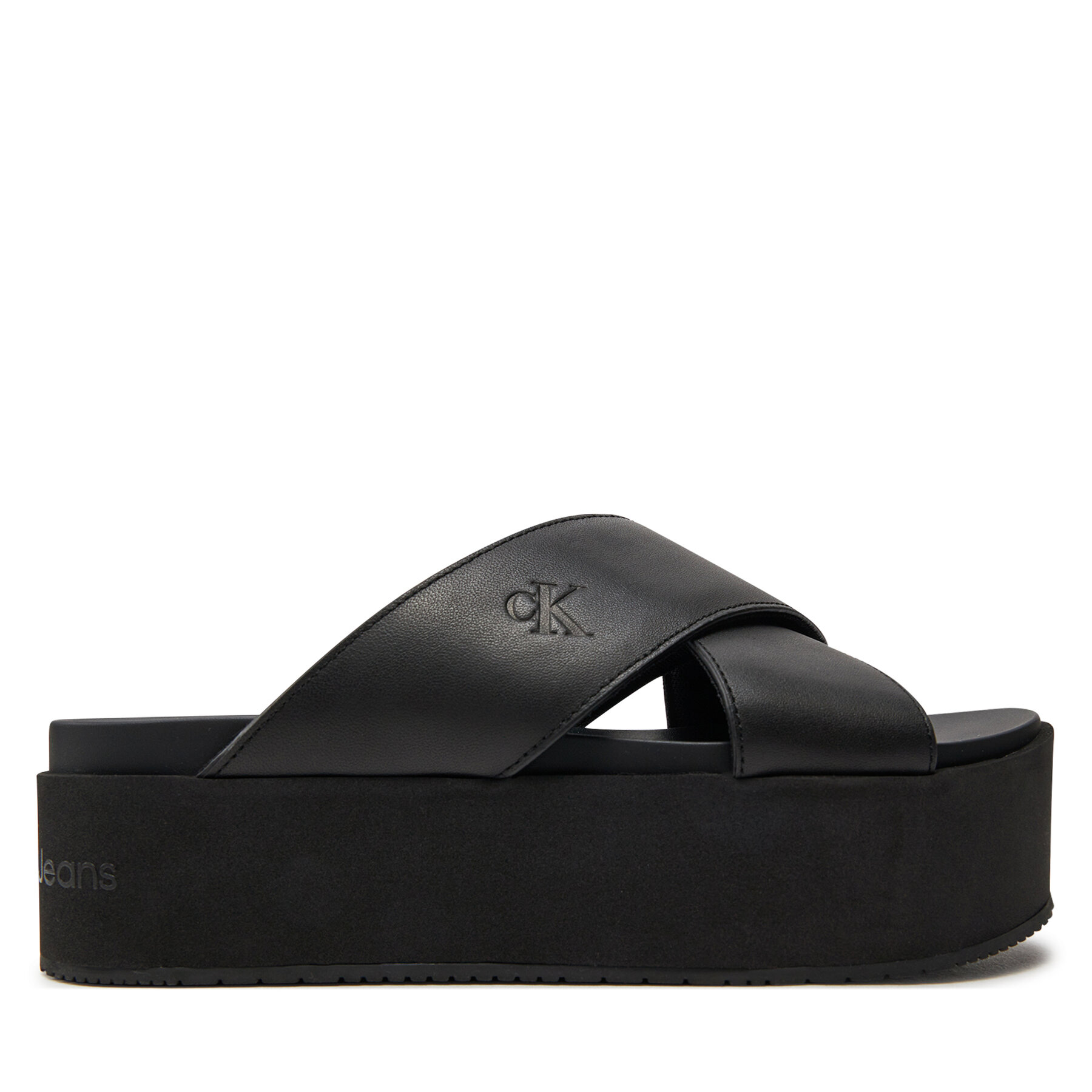 Pantoletten Calvin Klein Jeans Flatform Cross Mg Uc YW0YW01349 Schwarz Pantoletten Calvin Klein Jeans Flatform Cross Mg Uc YW0YW01349 Schwarz von Calvin Klein Jeans