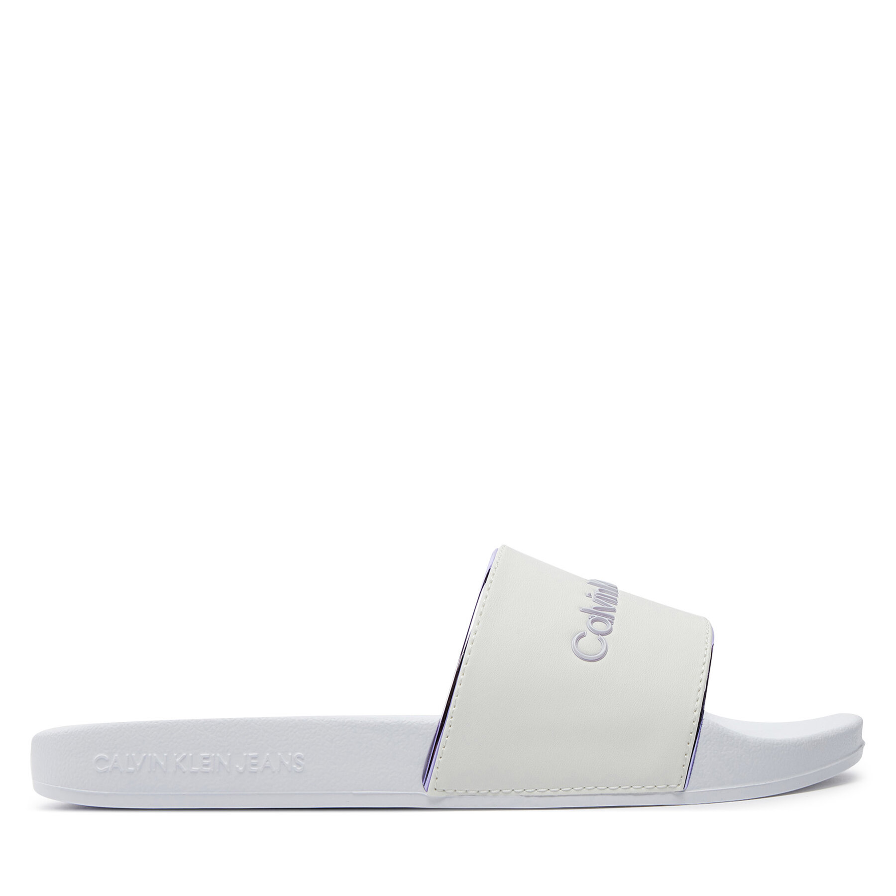 Pantoletten Calvin Klein Jeans Slide Instituitional Mtr YW0YW01508 Weiß Pantoletten Calvin Klein Jeans Slide Instituitional Mtr YW0YW01508 Weiß von Calvin Klein Jeans