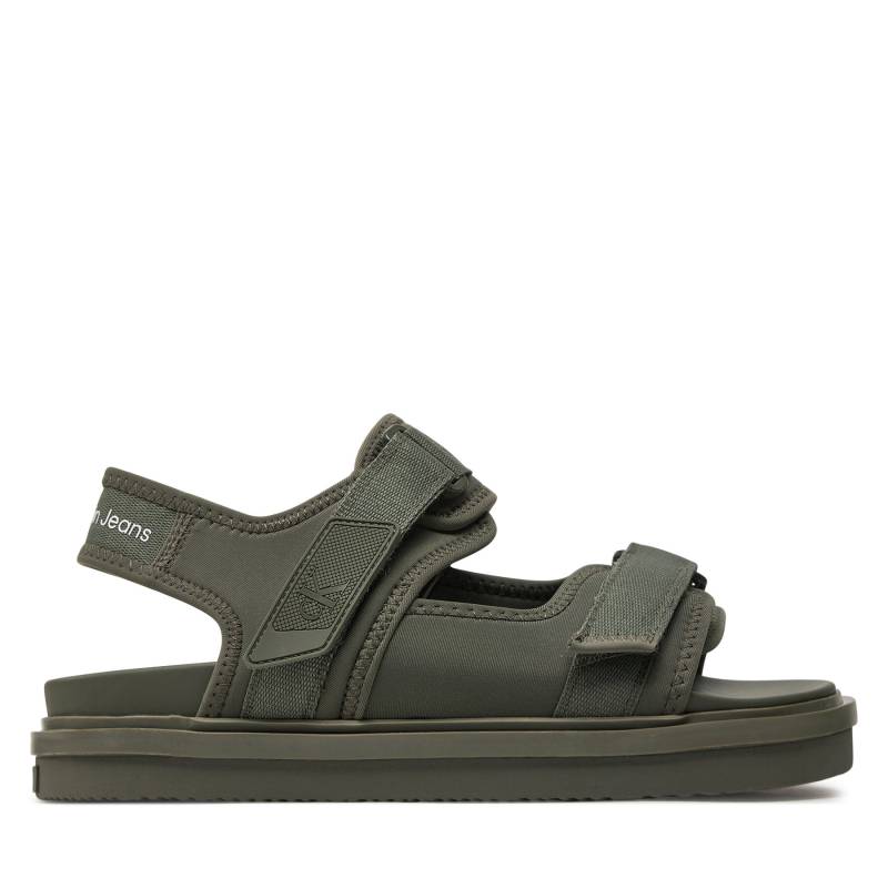 Sandalen Calvin Klein Jeans Sandal Velcro Np In Mr YM0YM00940 Dusty Olive/Classic Green 0II von Calvin Klein Jeans