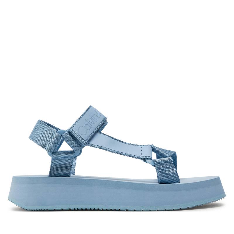 Sandalen Calvin Klein Jeans Sandal Velcro Webbing Dc YW0YW01353 Blau von Calvin Klein Jeans