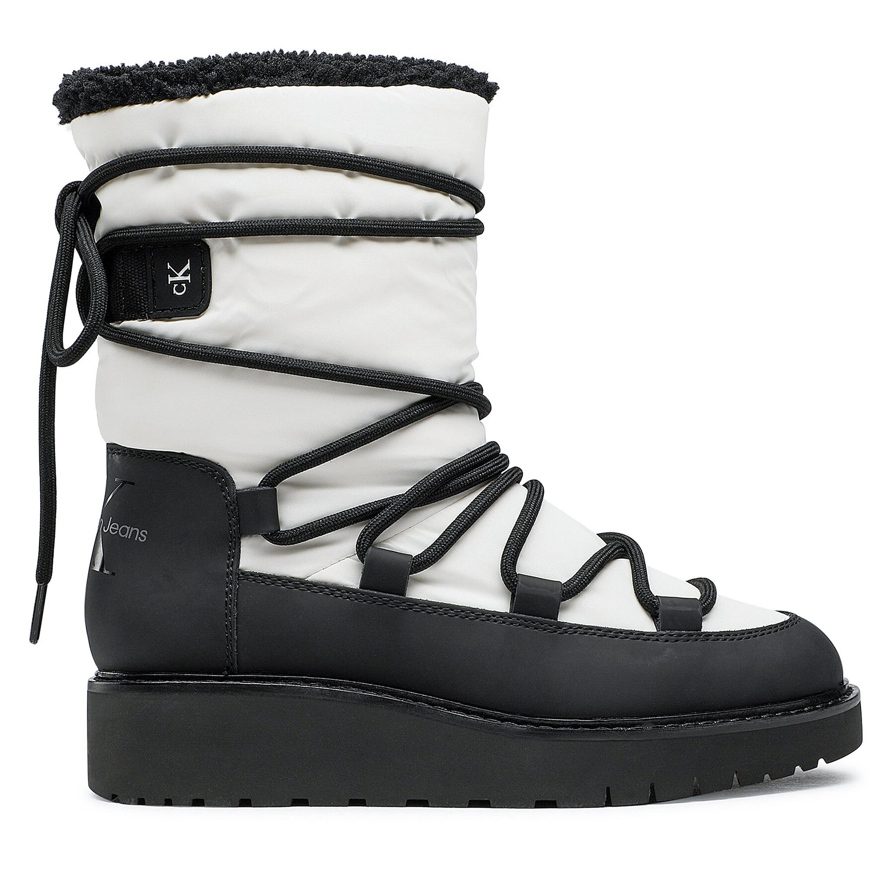 Schneeschuhe Calvin Klein Jeans Plus Snow Boot YW0YW00731 Bright White YAF von Calvin Klein Jeans