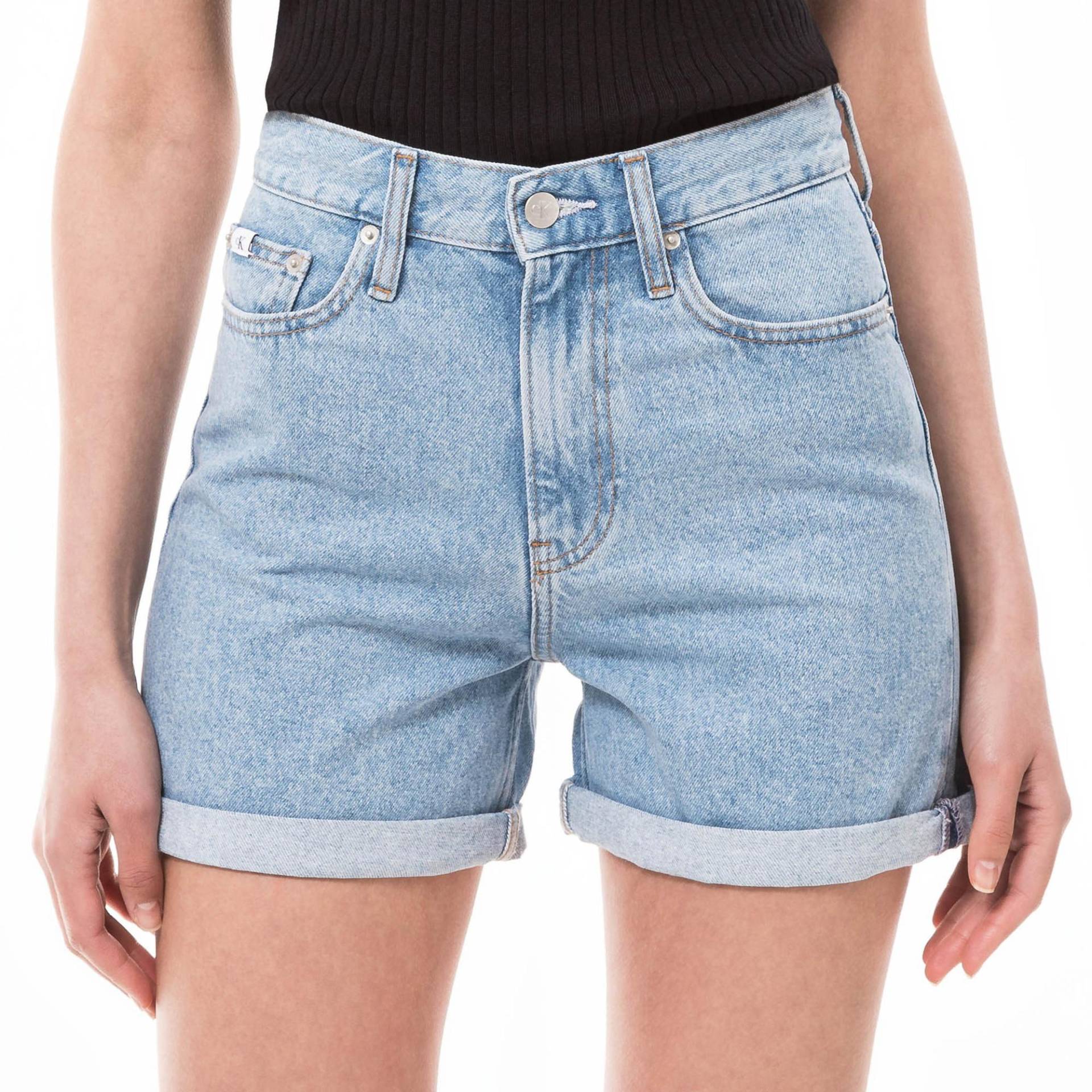 Shorts Damen Blau Denim W25 von Calvin Klein Jeans
