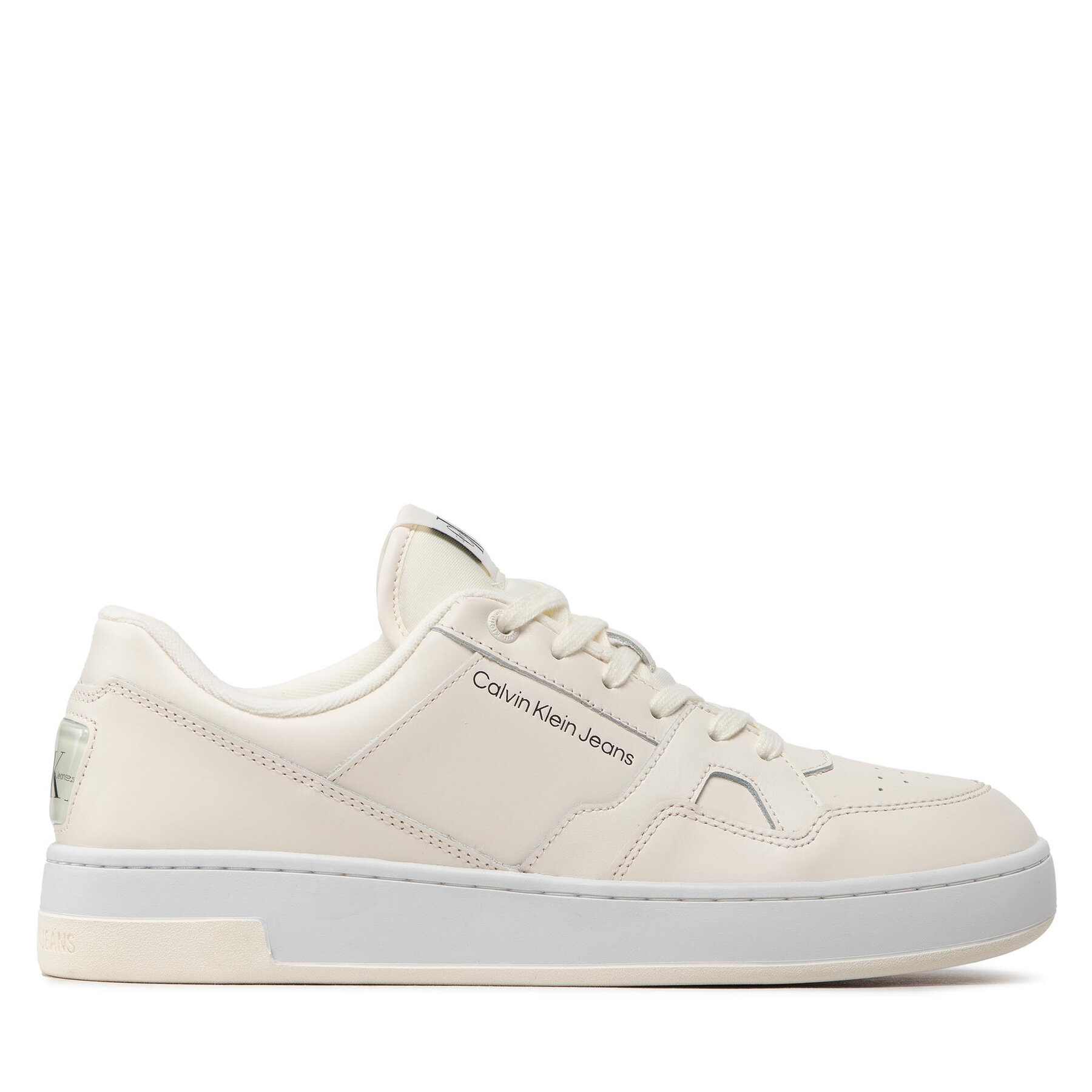 Sneakers Calvin Klein Jeans Basket Cupsole Lacup Low YM0YM00497 Off White 01V von Calvin Klein Jeans