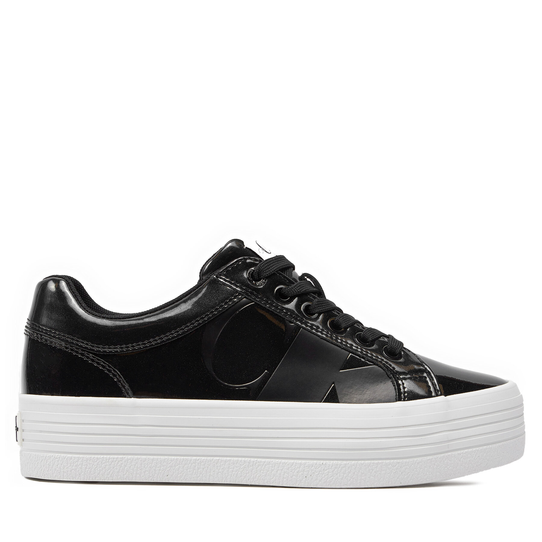 Sneakers Calvin Klein Jeans Bold Vulc Flatf Low Lth Nbs Mr YW0YW01408 Black/Bright White 0GM von Calvin Klein Jeans