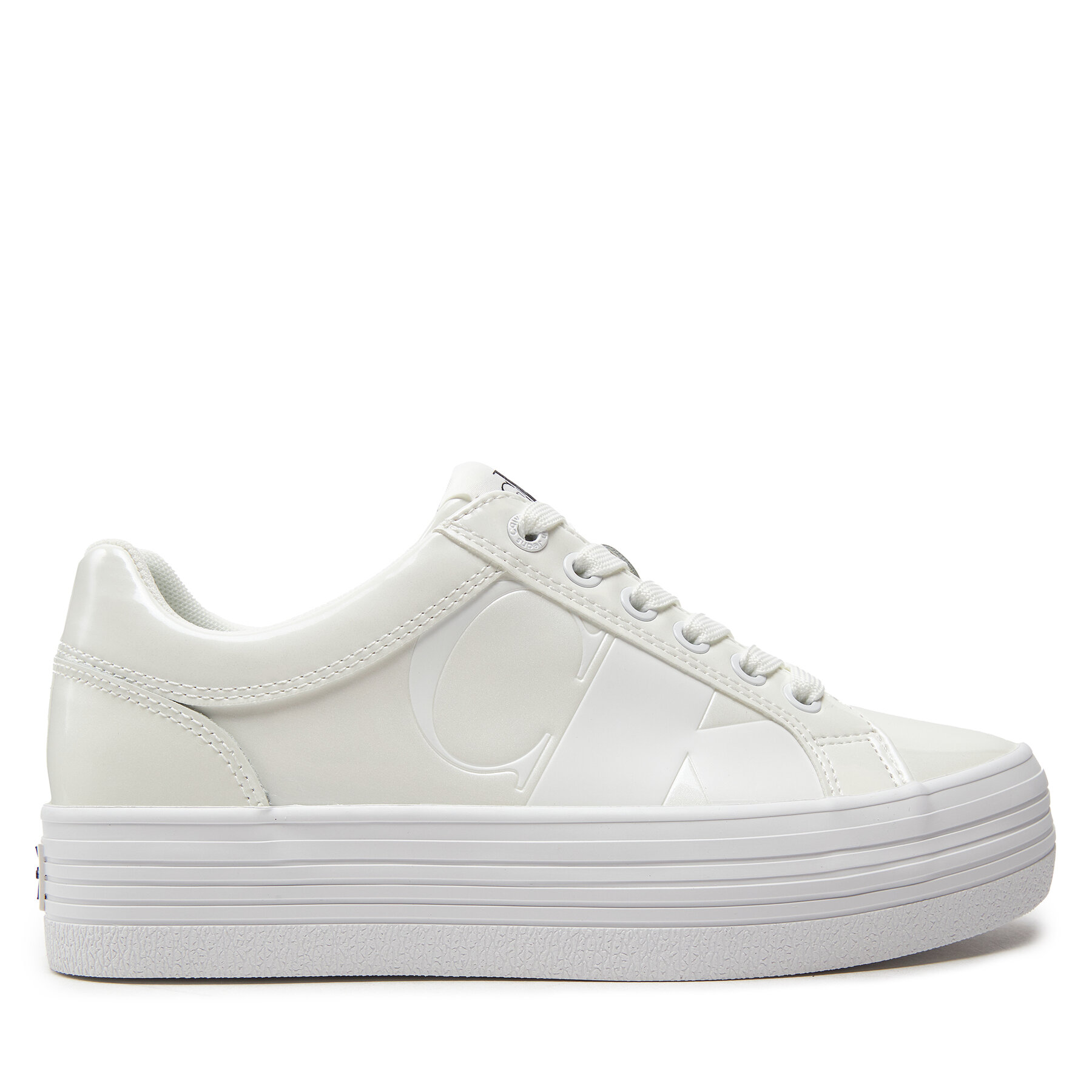 Sneakers Calvin Klein Jeans Bold Vulc Flatf Low Lth Nbs Mr YW0YW01408 Bright White/Black 01W von Calvin Klein Jeans