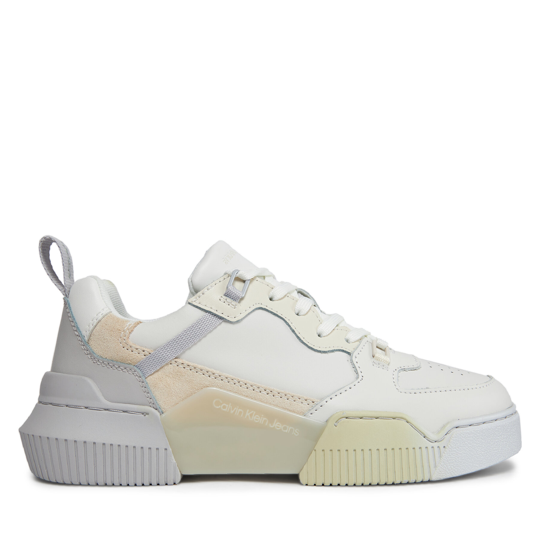 Sneakers Calvin Klein Jeans Chunky Cupsole 2.0 Lth Ml Sat YW0YW01306 Oyster Mushroom/Creamy White PSX von Calvin Klein Jeans