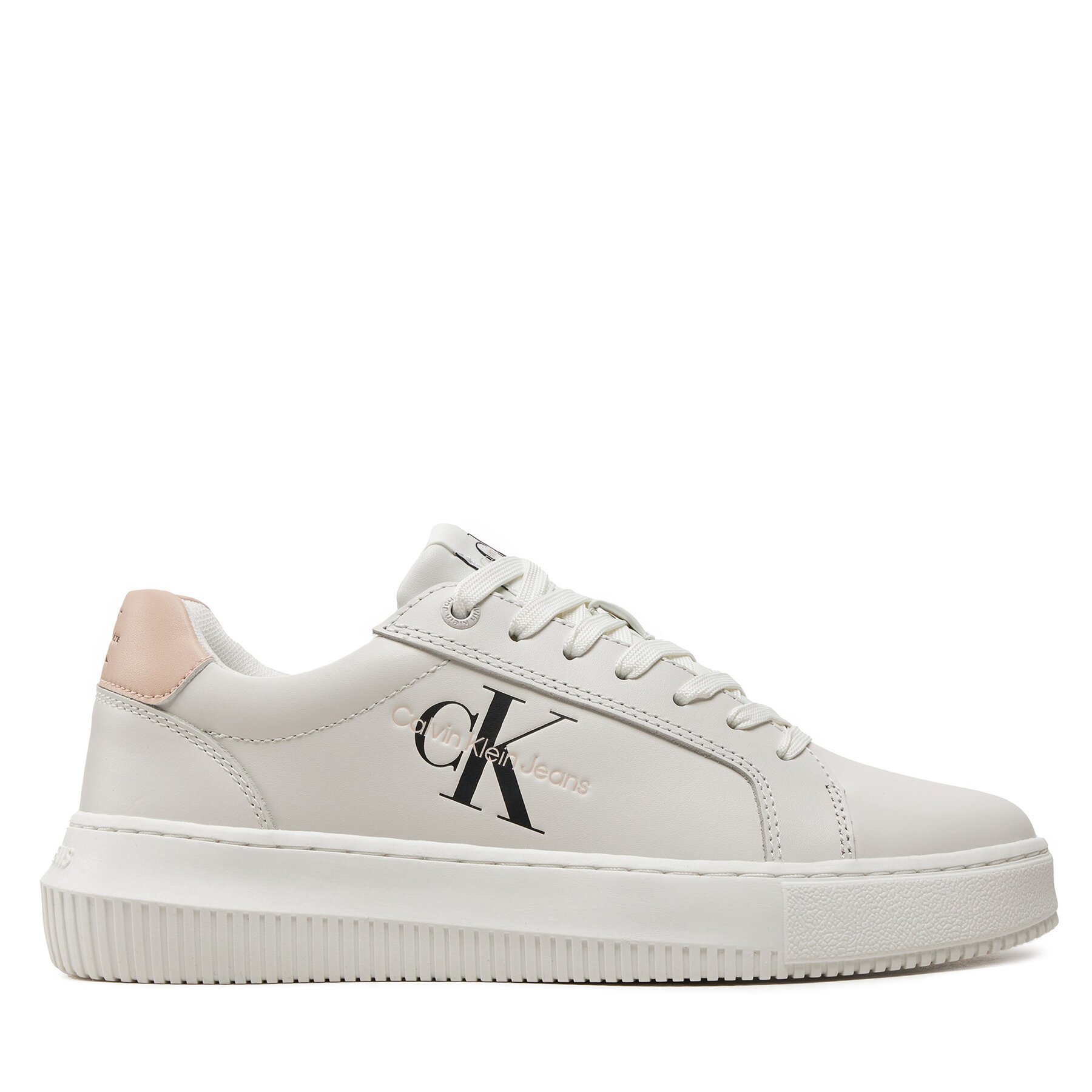 Sneakers Calvin Klein Jeans Chunky Cupsole Mono Lth Wn YW0YW00823 Weiß von Calvin Klein Jeans