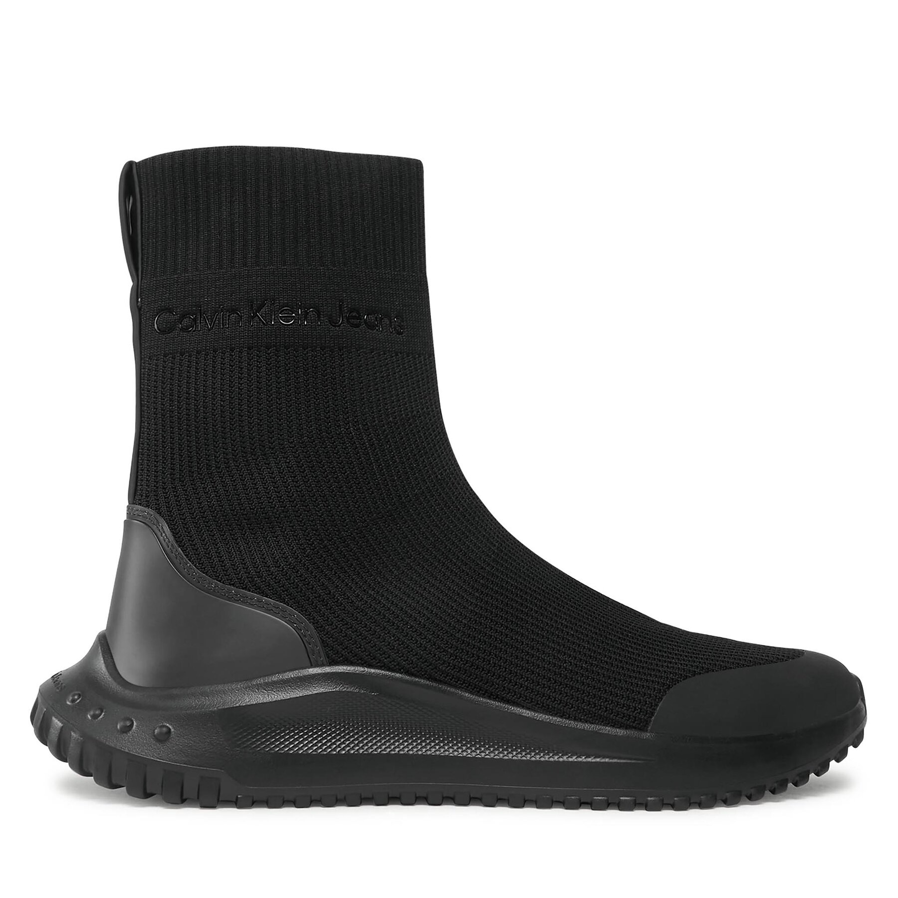 Sneakers Calvin Klein Jeans Eva Runner Sock Knit YM0YM00782 Triple Black 0GT von Calvin Klein Jeans