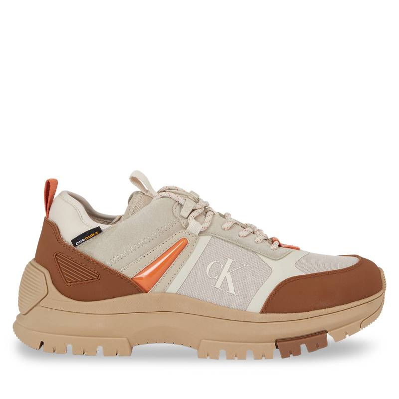 Sneakers Calvin Klein Jeans Hiking Lace Up Low Cor YM0YM00801 Plaza Taupe/Eggshell/Brown Sugar 0HI von Calvin Klein Jeans