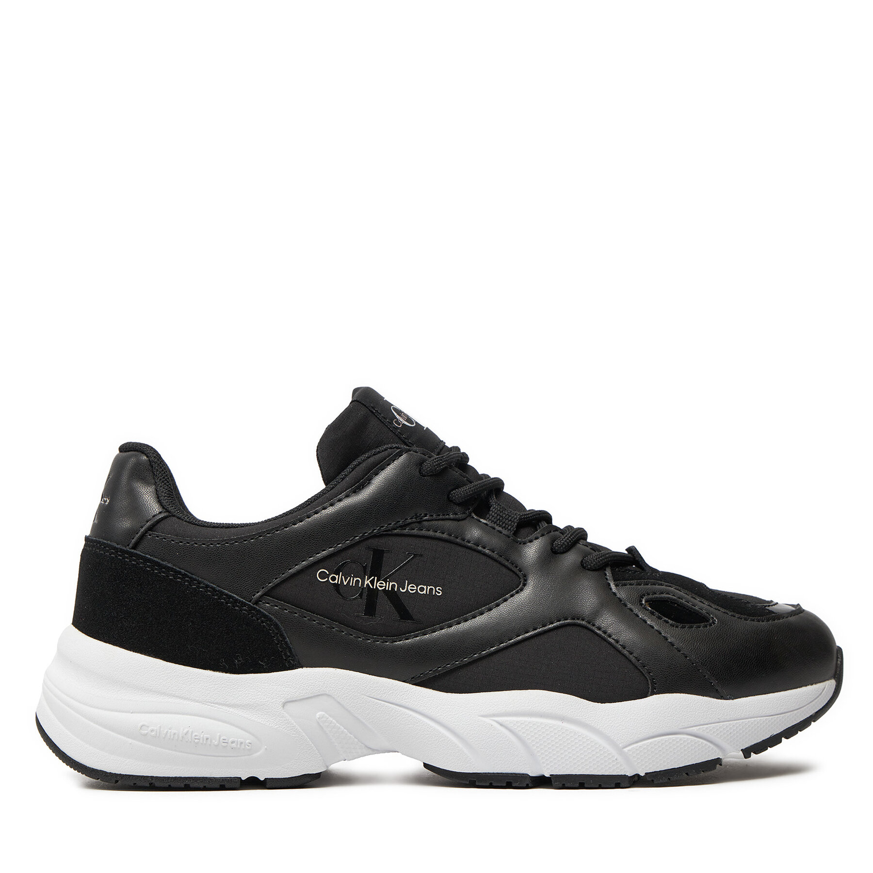 Sneakers Calvin Klein Jeans Retro Tennis Low Lace Mix Ml YW0YW01528 Schwarz Sneakers Calvin Klein Jeans Retro Tennis Low Lace Mix Ml YW0YW01528 Schwarz von Calvin Klein Jeans