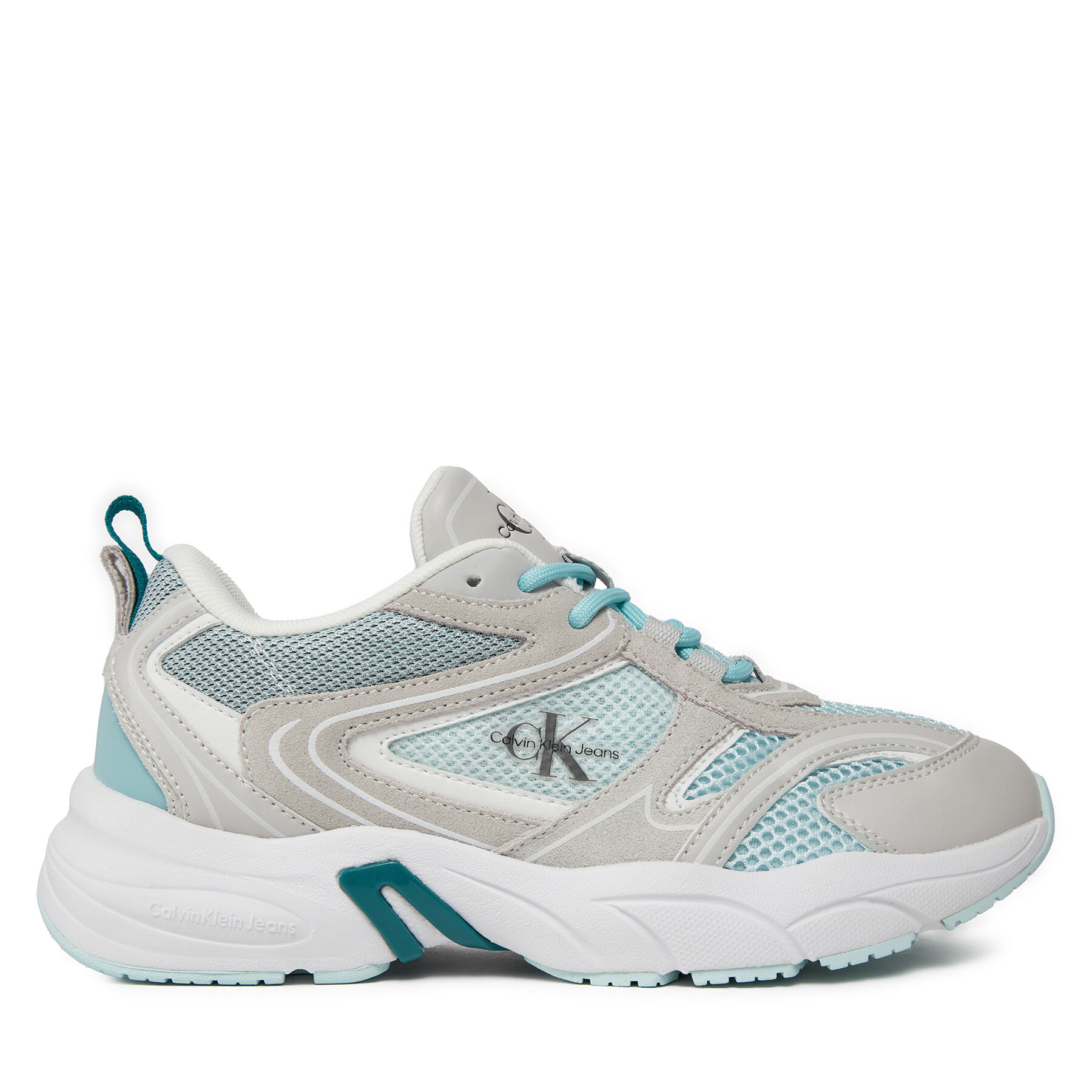 Sneakers Calvin Klein Jeans Retro Tennis Su-Mesh Wn YW0YW00891 Blue Glass/Fanfare/Oyster Mushroom 0H8 von Calvin Klein Jeans