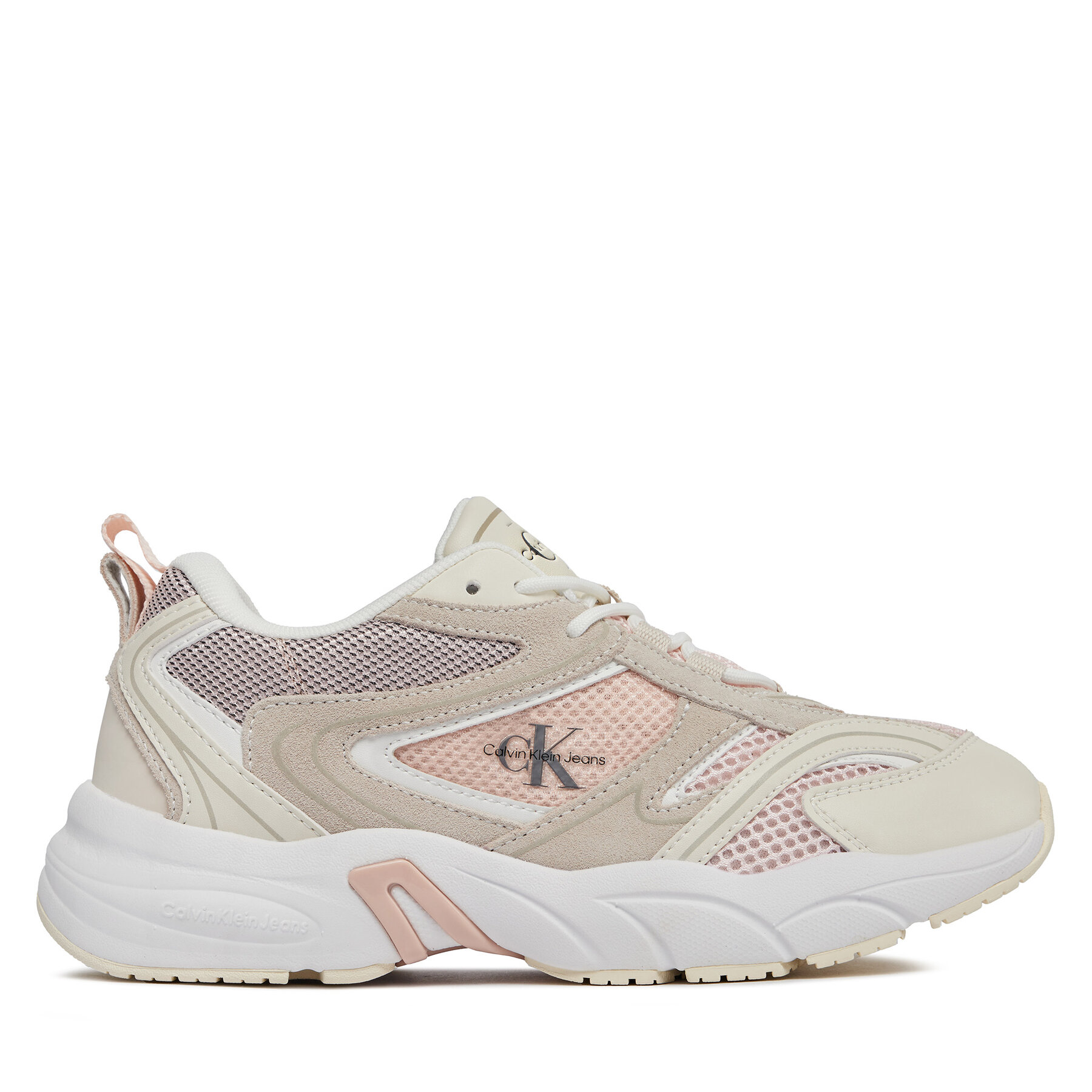 Sneakers Calvin Klein Jeans Retro Tennis Su-Mesh Wn YW0YW00891 Peach Blush/Eggshell/Creamy White 0JP von Calvin Klein Jeans