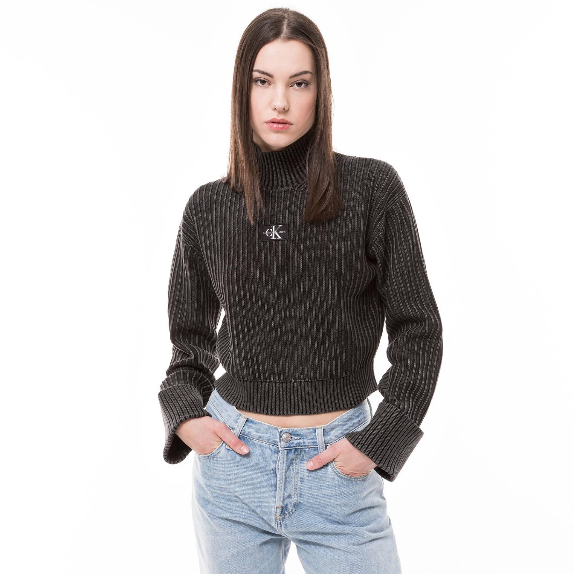 Sweatshirt Damen Black L von Calvin Klein Jeans