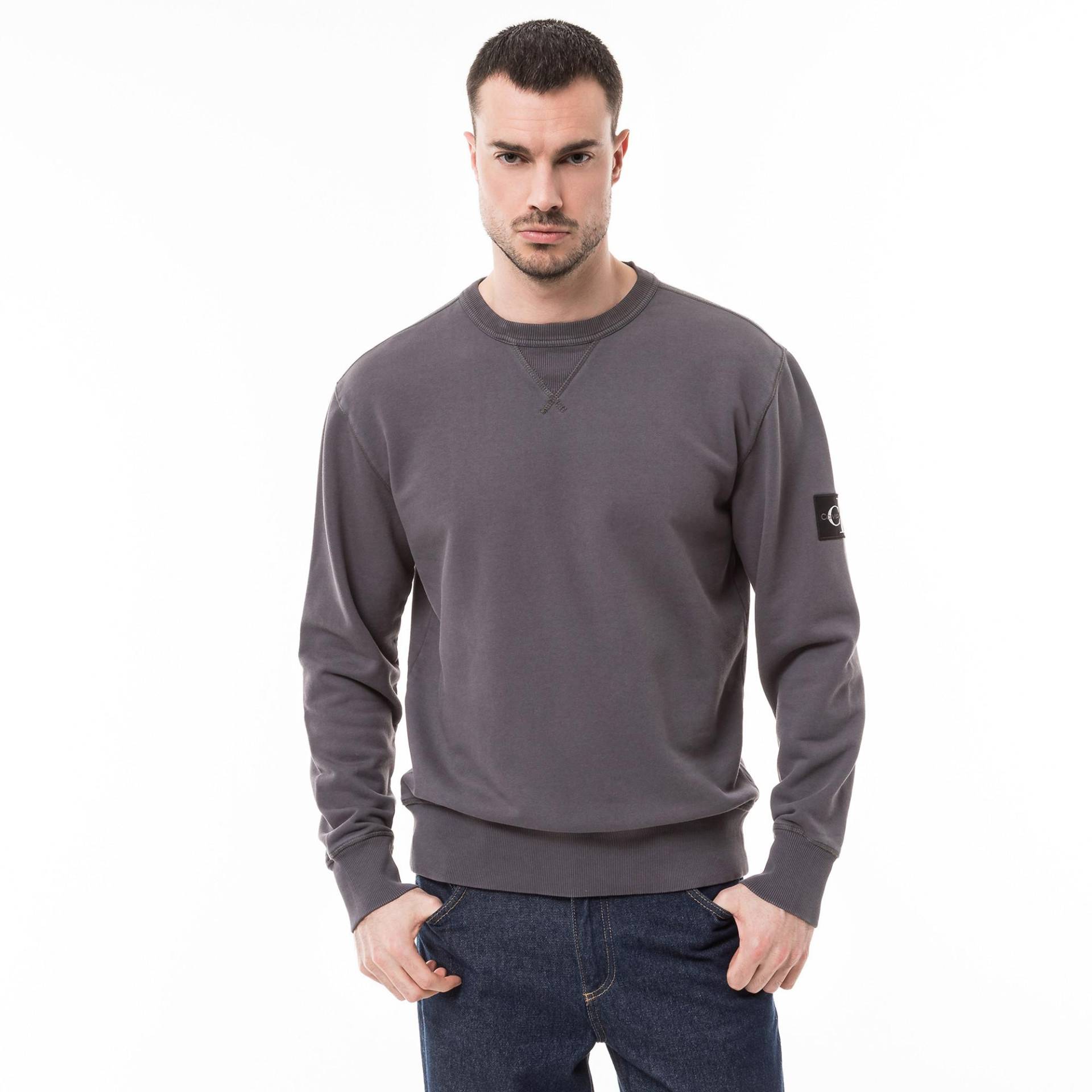 Sweatshirt Herren Anthrazit L von Calvin Klein Jeans