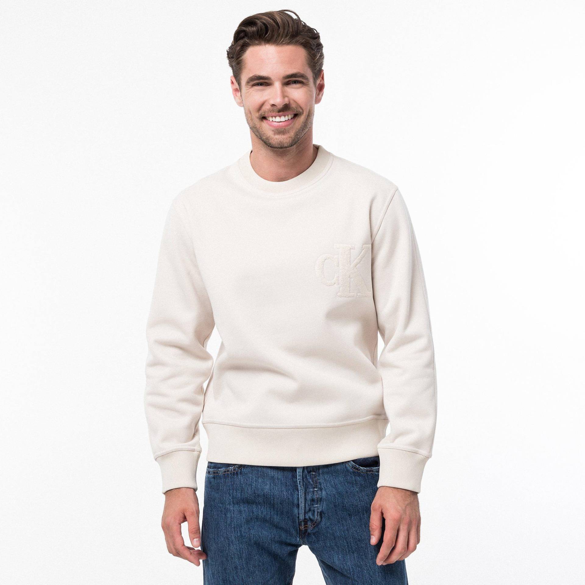 Sweatshirt Herren Beige S von Calvin Klein Jeans