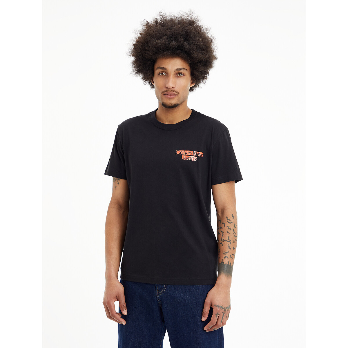 T-Shirt Blocked Logo, runder Ausschnitt von Calvin Klein Jeans