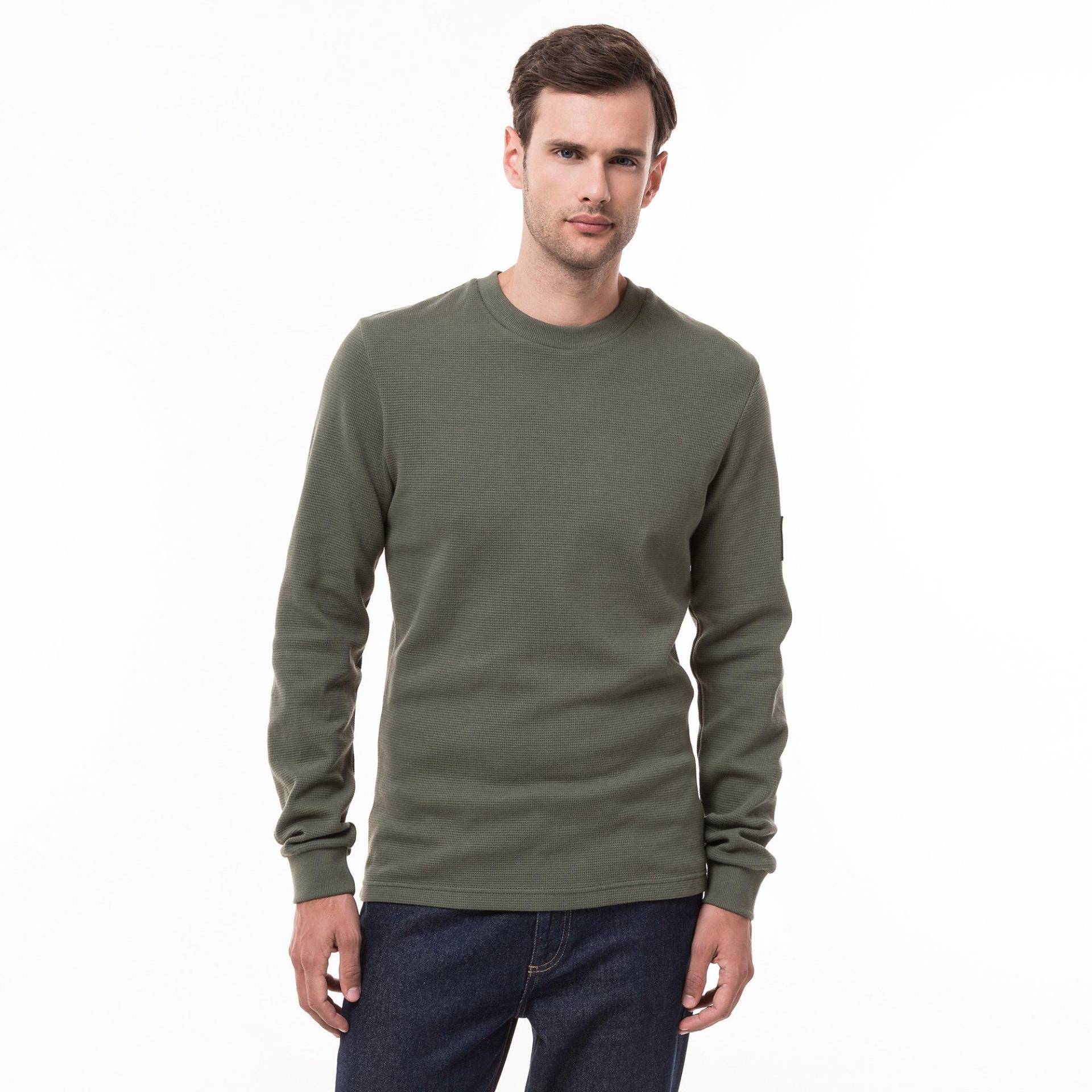 T-shirt, Langarm Herren Olivegrün XL von Calvin Klein Jeans
