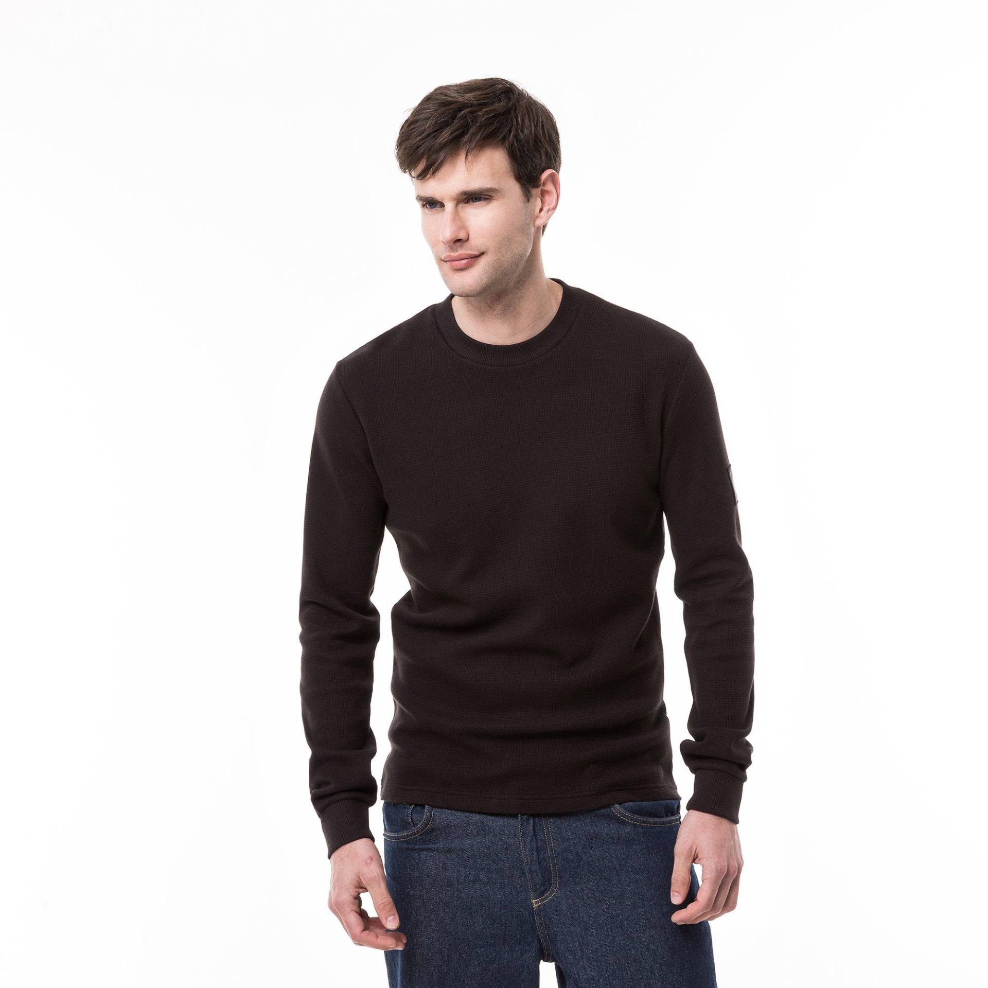 T-shirt, Langarm Herren Black S von Calvin Klein Jeans