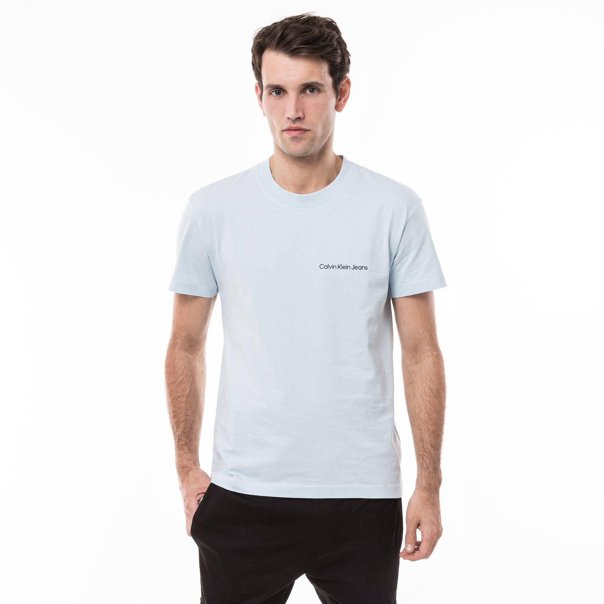 T-shirt Herren Hellblau L von Calvin Klein Jeans