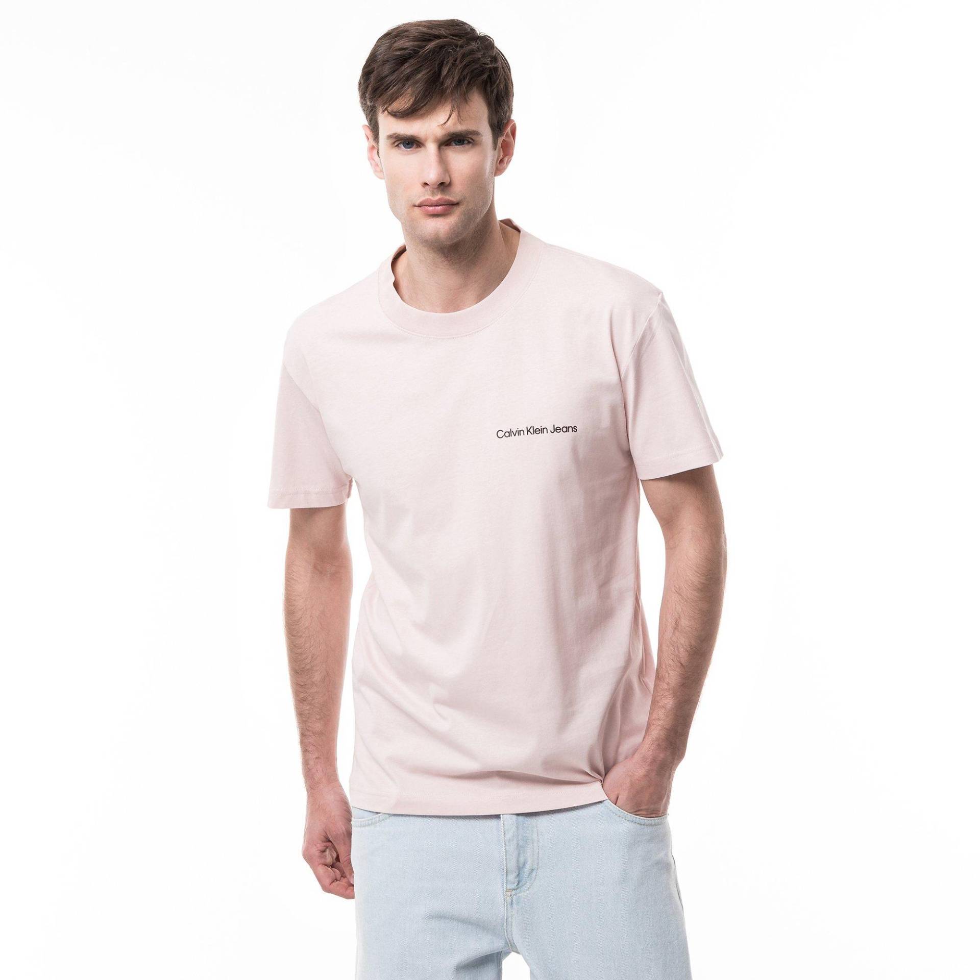 T-shirt Herren Rosa L von Calvin Klein Jeans