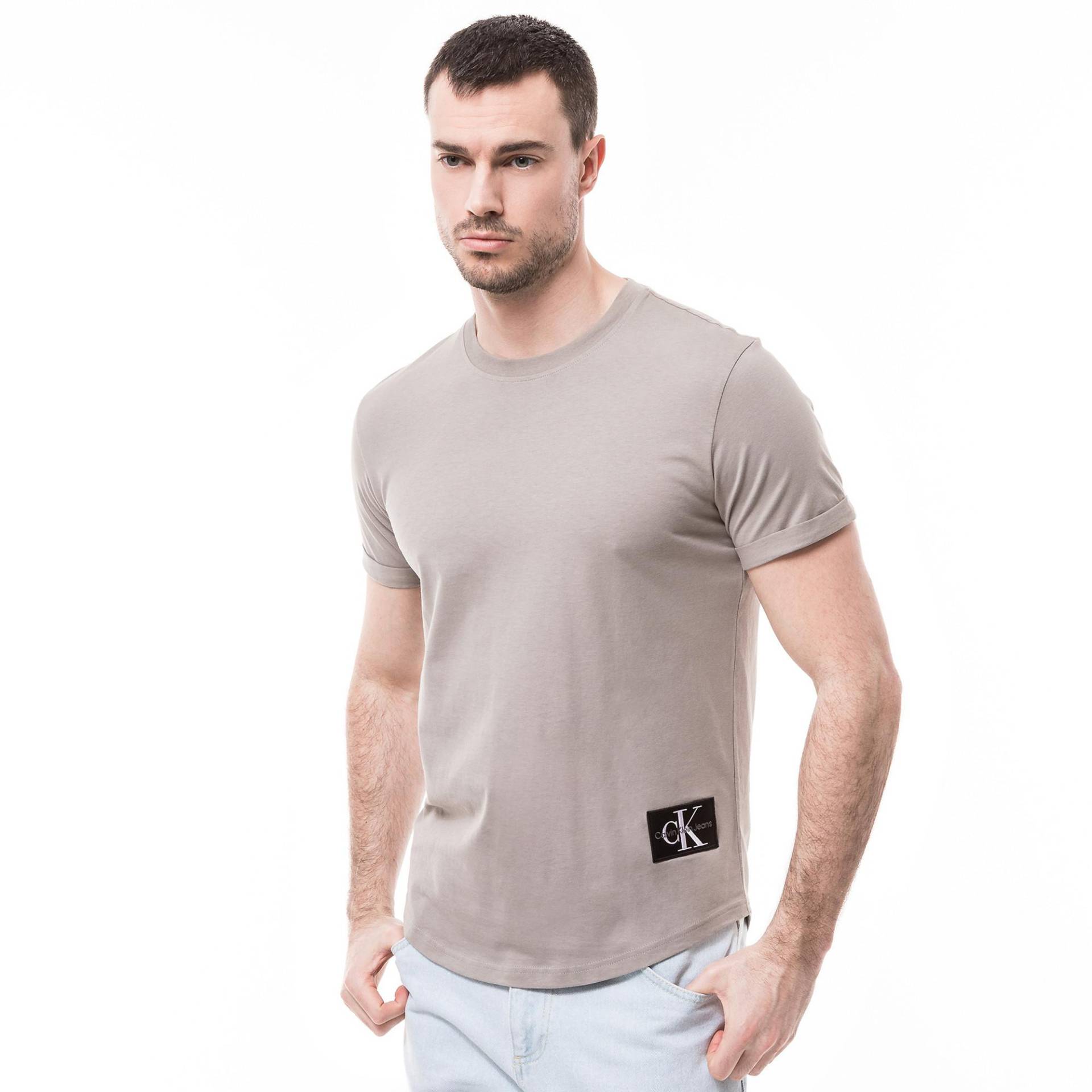 T-shirt Herren Sand  L von Calvin Klein Jeans