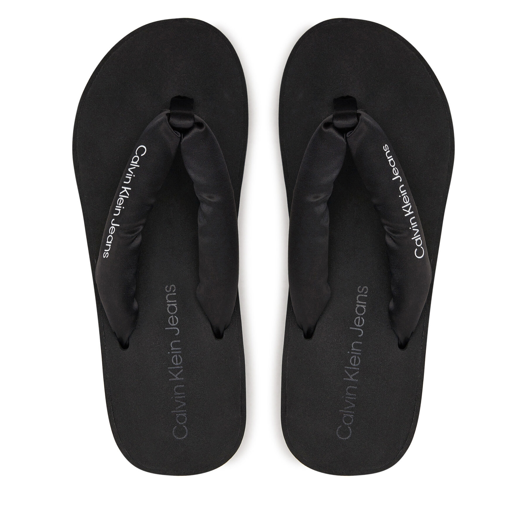 Zehentrenner Calvin Klein Jeans Beach Wedge Sandal Padded Ny YW0YW01397 Schwarz von Calvin Klein Jeans