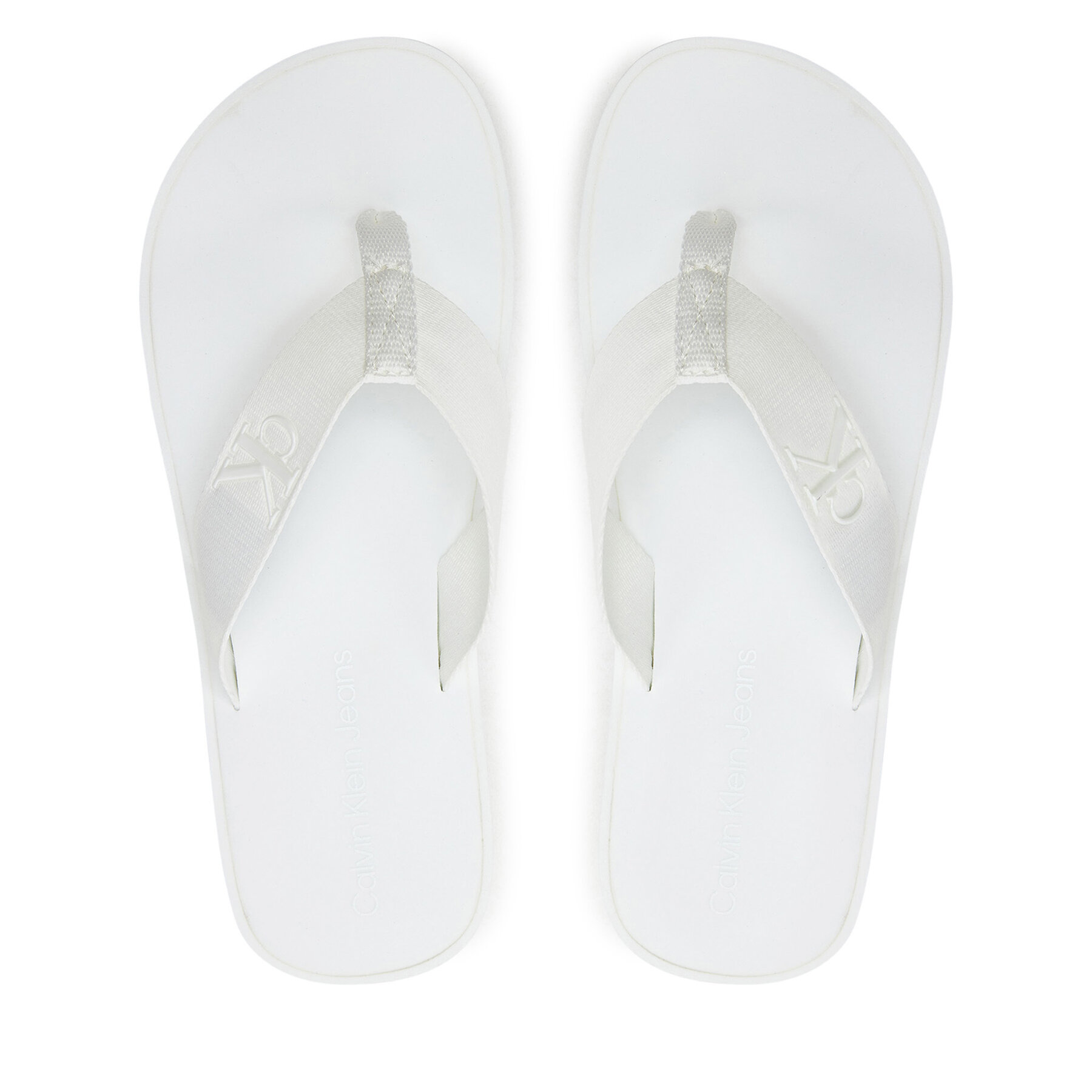 Zehentrenner Calvin Klein Jeans Flatform Flipflop Jelly YW0YW01398 Weiß von Calvin Klein Jeans