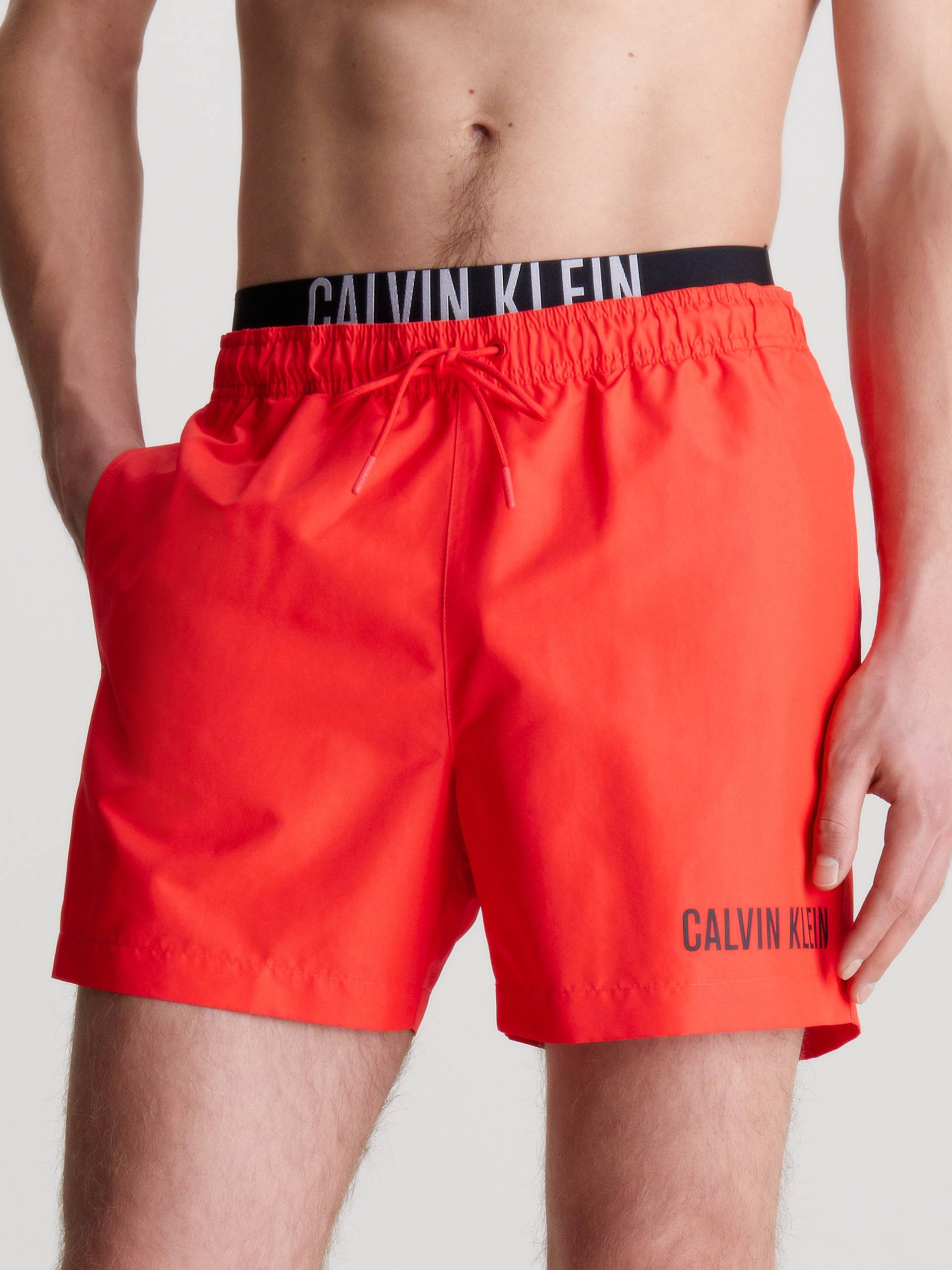 Calvin Klein Swimwear Badeshorts »MEDIUM DOUBLE WB«, mit doppeltem Bund von Calvin Klein Swimwear