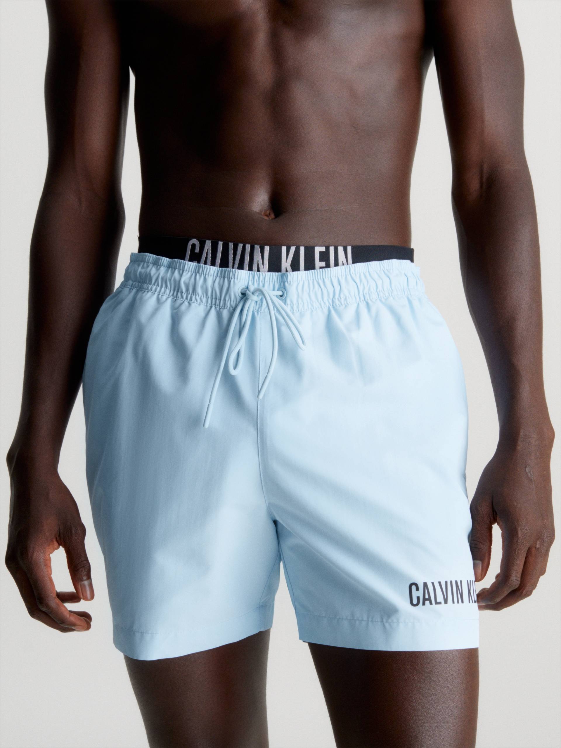 Calvin Klein Swimwear Badeshorts »MEDIUM DOUBLE WB«, mit doppeltem Bund von Calvin Klein Swimwear