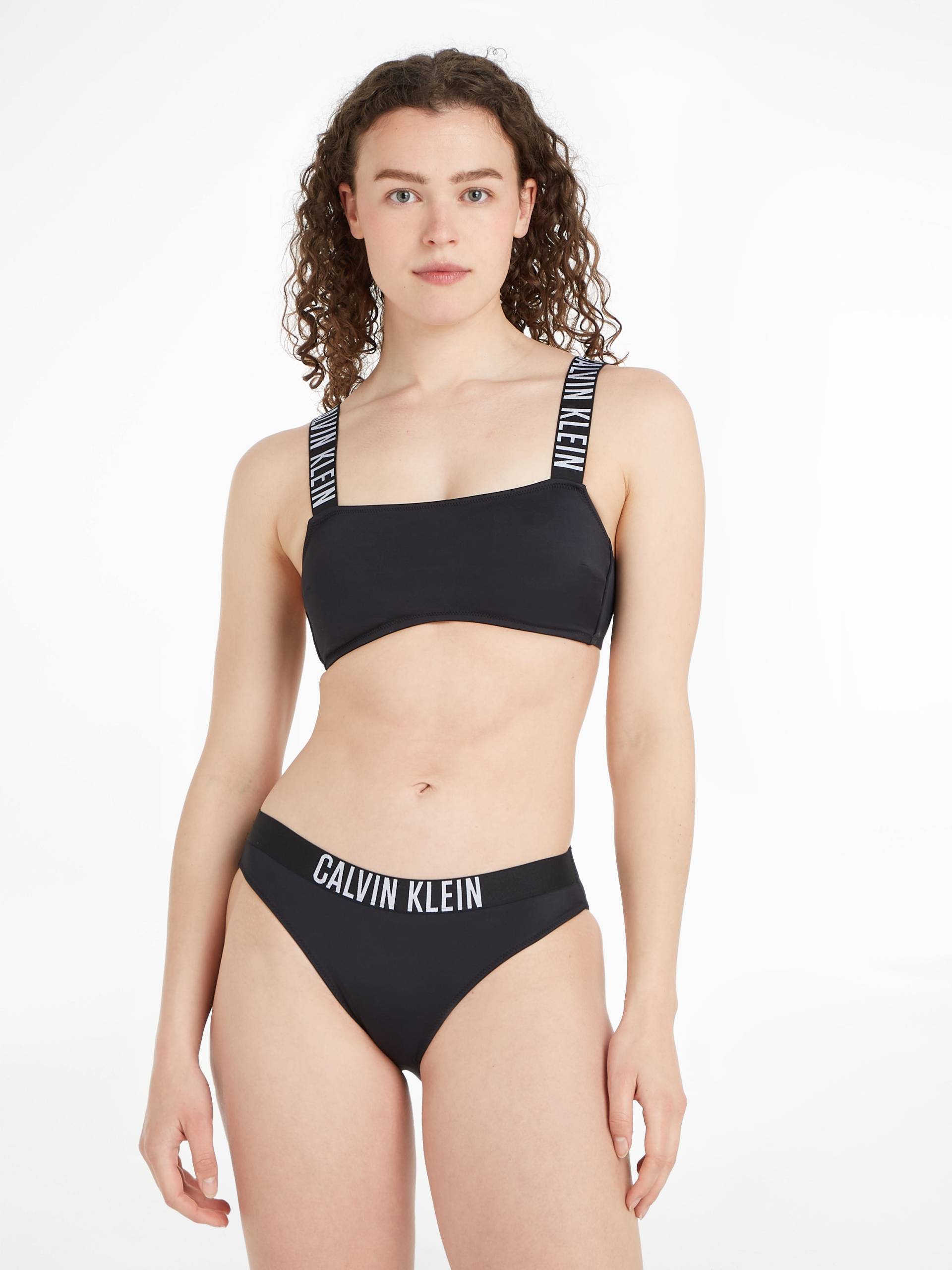 Calvin Klein Swimwear Bandeau-Bikini-Top »Classic«, mit Schriftzügen an den Trägern von Calvin Klein Swimwear