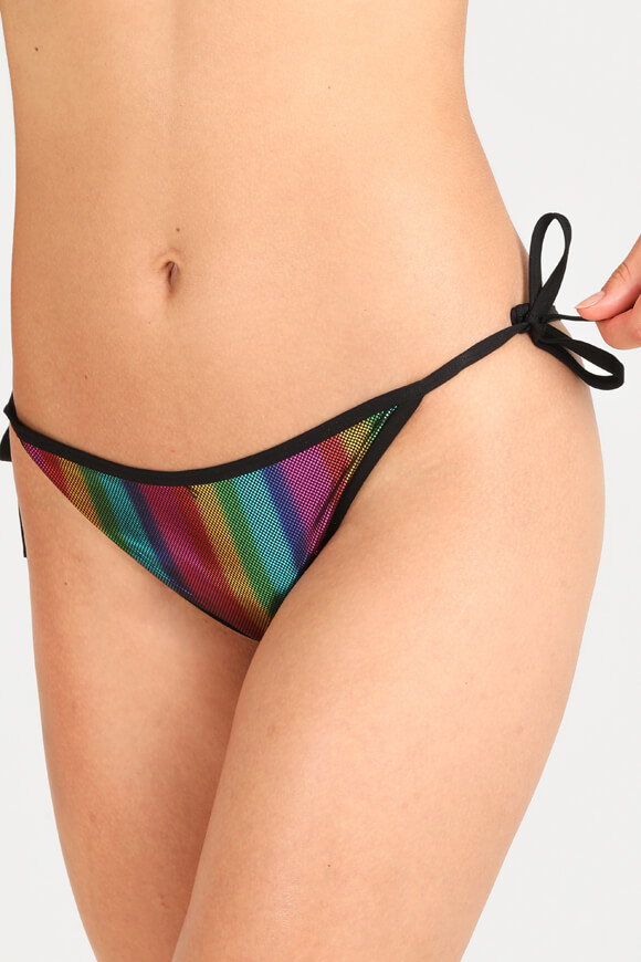 Calvin Klein Swimwear Bikini-Unterteil | Rainbow Gradient Black | Damen  | M von Calvin Klein Swimwear